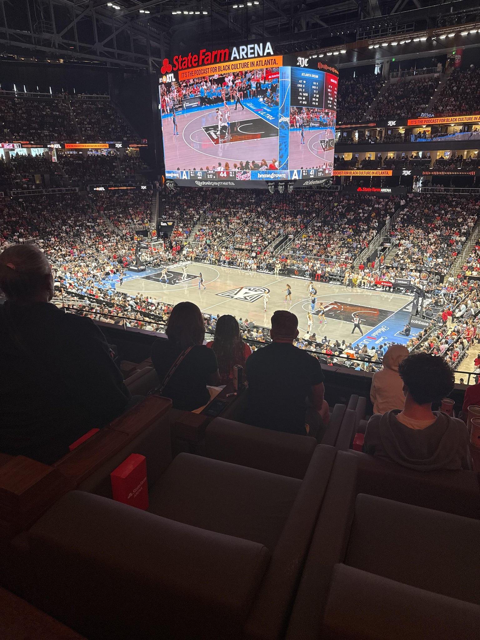Real Fan View taken from Section T 19 at State Farm Arena by Michael T