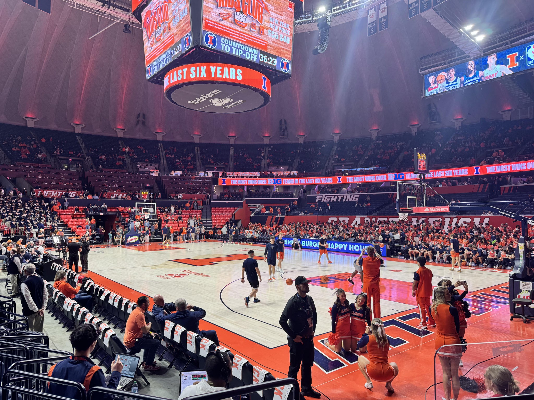 Real Fan View taken from Section 118 at State Farm Center by Kevin T