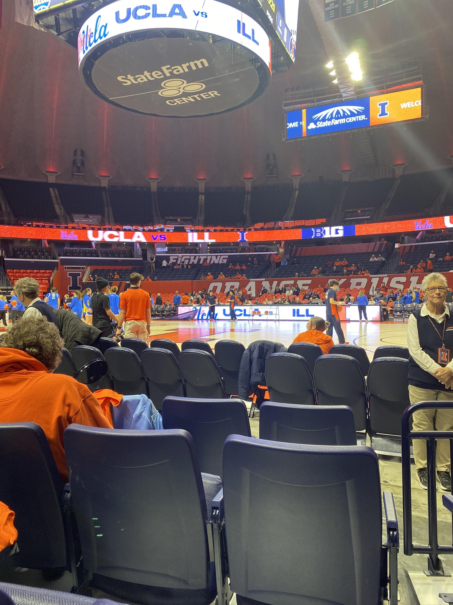 Real Fan View taken from Section 120 at State Farm Center by Courtney D