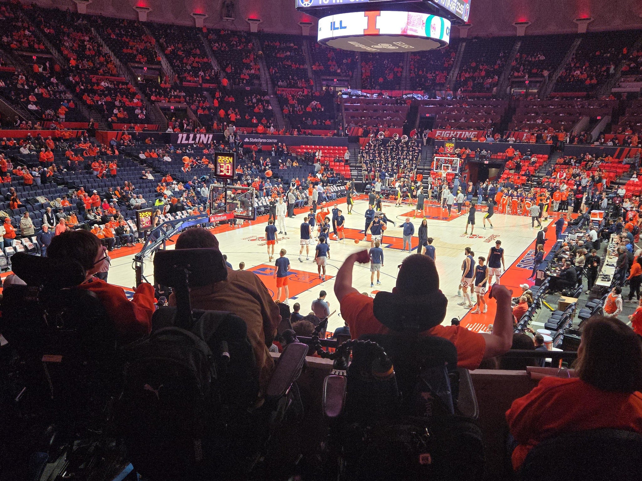 Real Fan View taken from Section 134 at State Farm Center by Josiah H