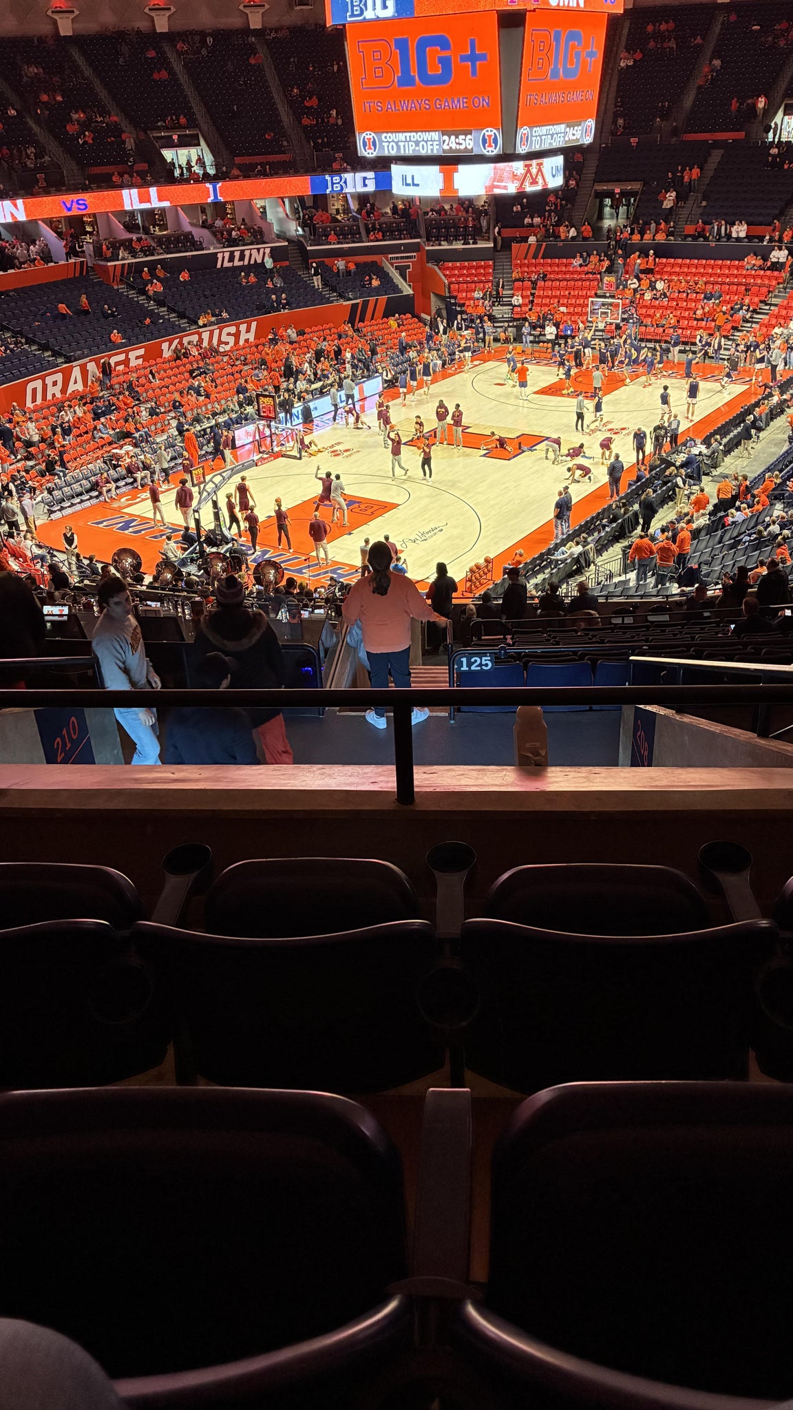 Real Fan View taken from Section 209 at State Farm Center by John G