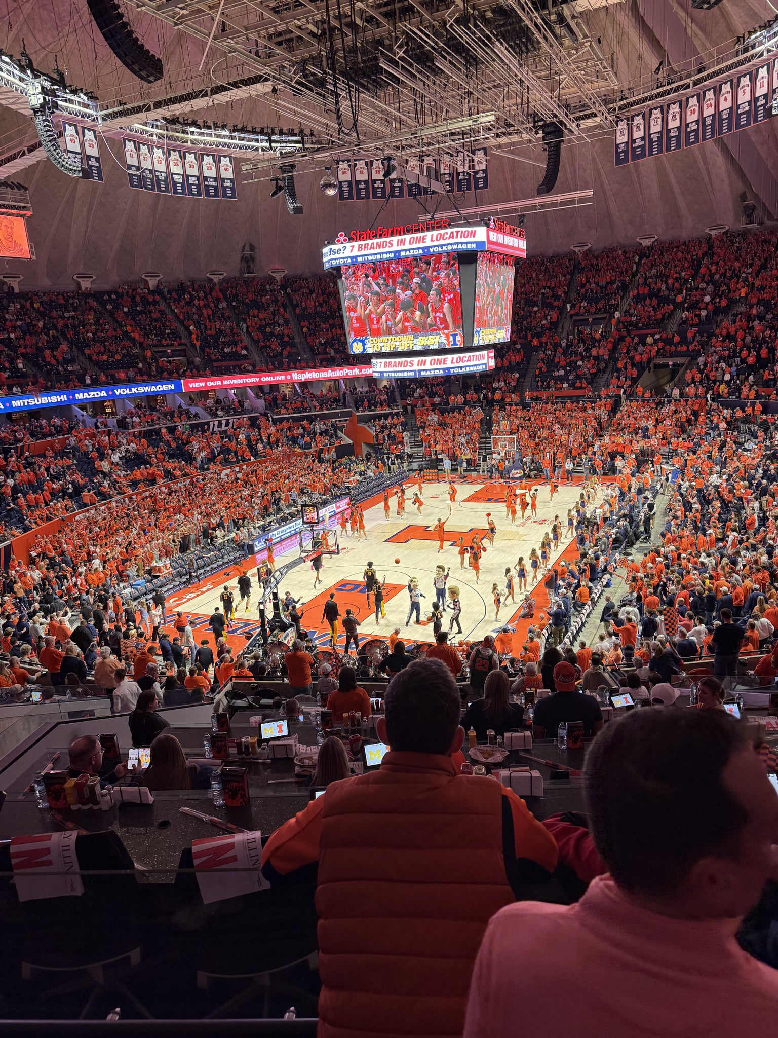 Real Fan View taken from Section 210 at State Farm Center by Gregory G
