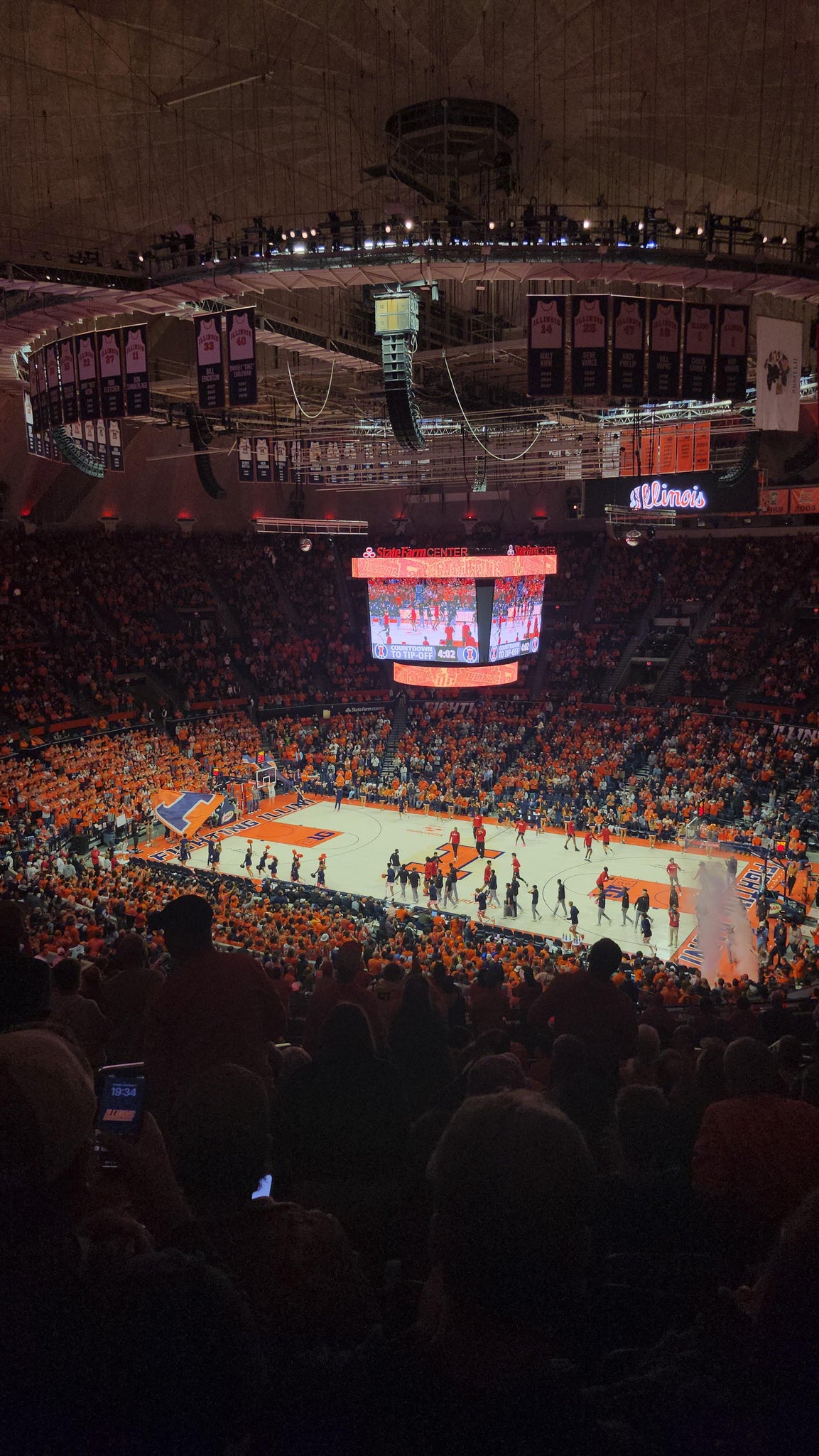 Real Fan View taken from Section 221 at State Farm Center by Lyman L