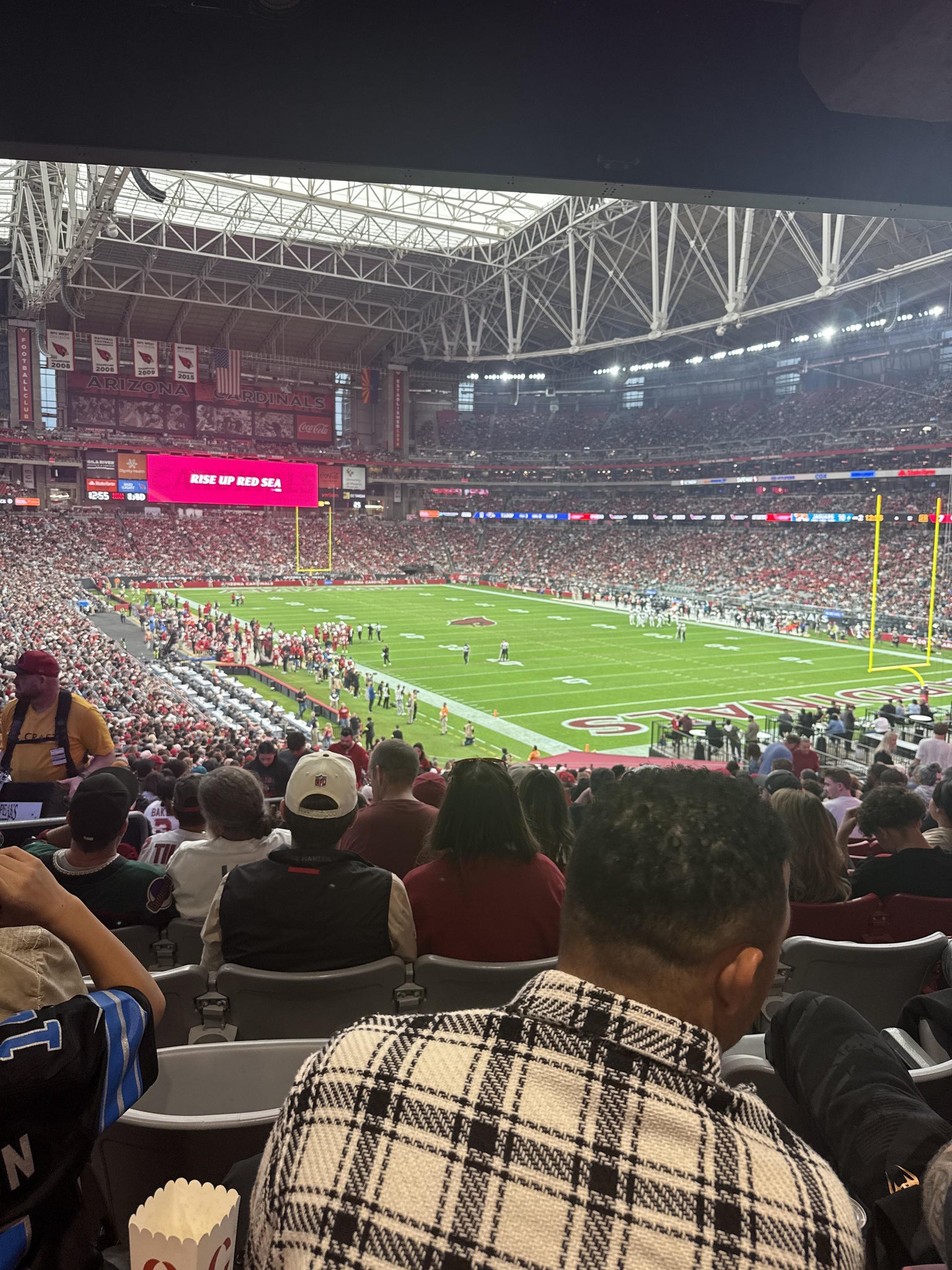 Real Fan View taken from Section 101 B at State Farm Stadium by Daniel C