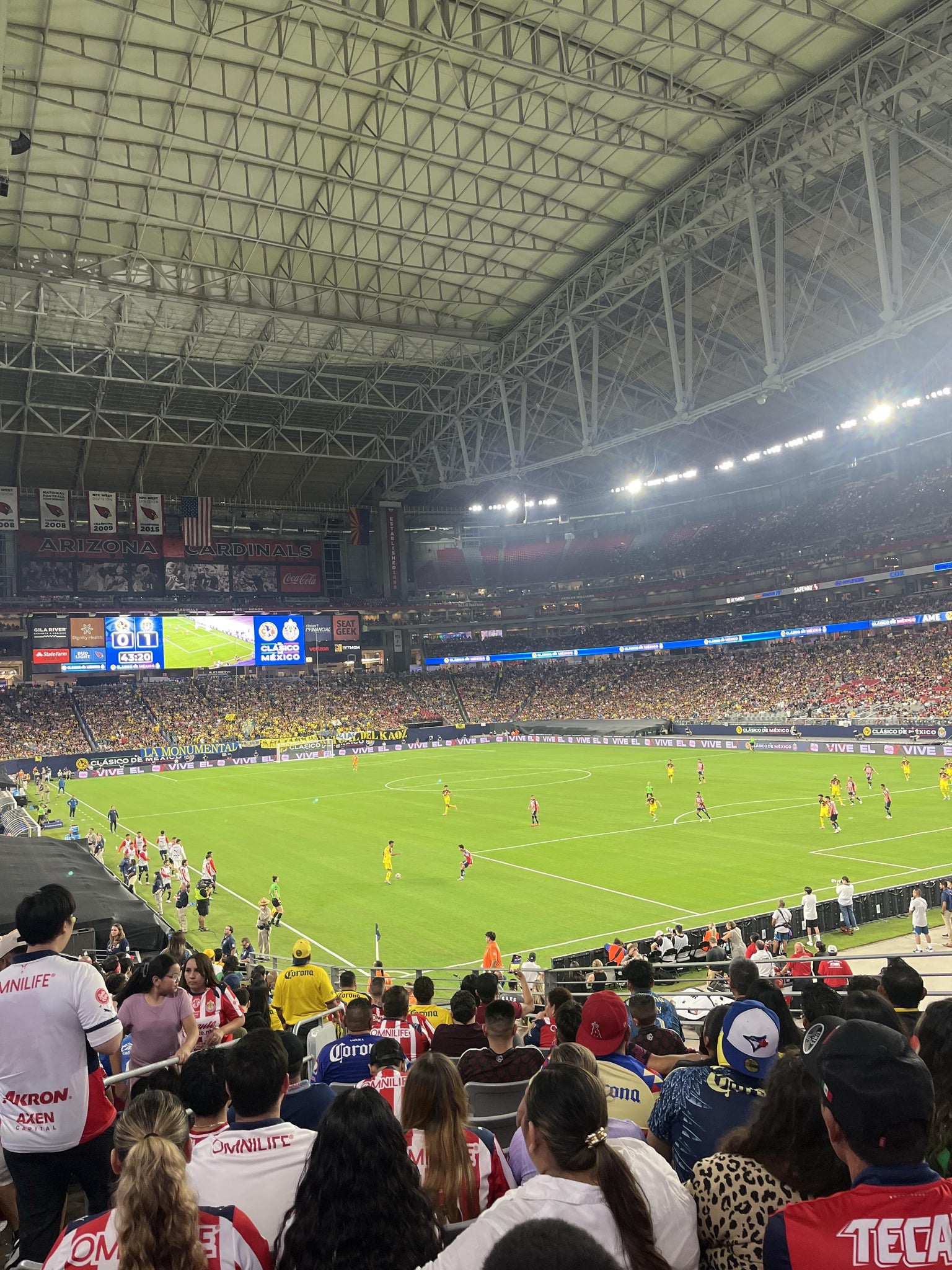 Real Fan View taken from Section 101 at State Farm Stadium by Jan H