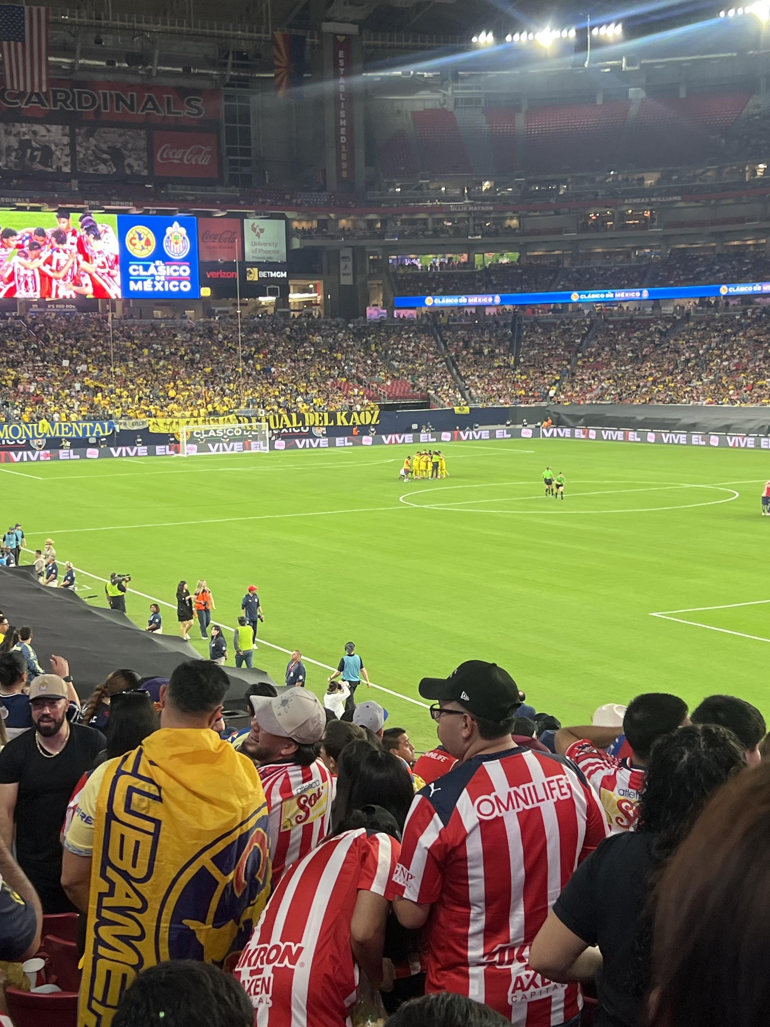 Real Fan View taken from Section 102 at State Farm Stadium by Karla C
