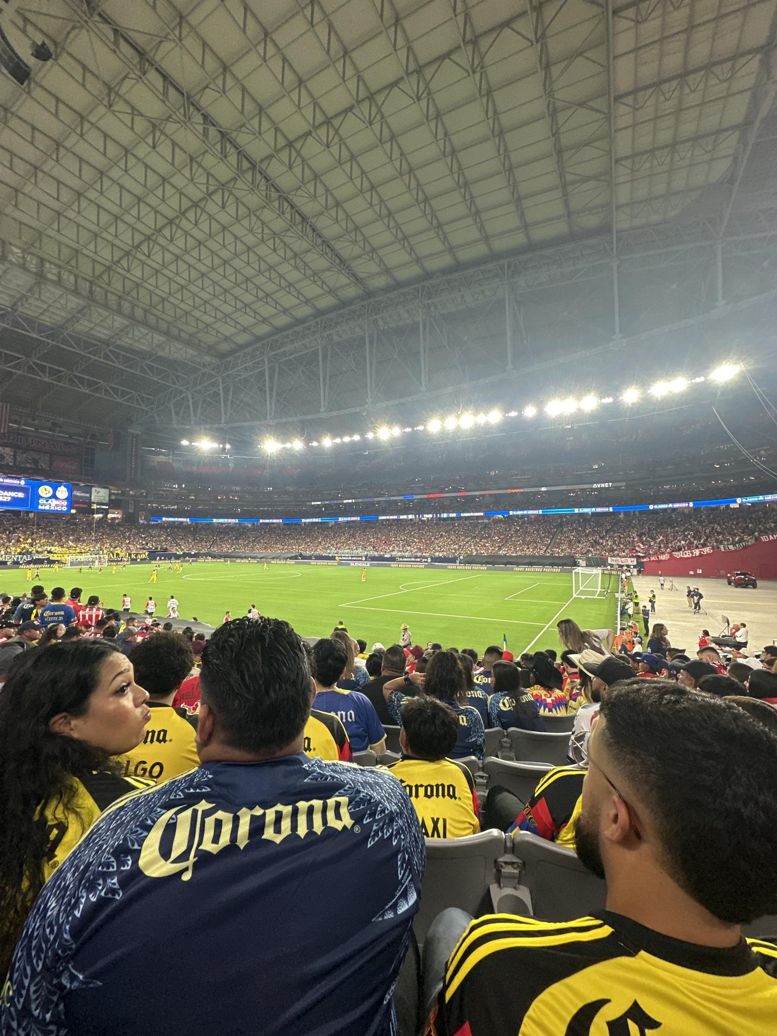 Real Fan View taken from Section 103 at State Farm Stadium by Eduardo B