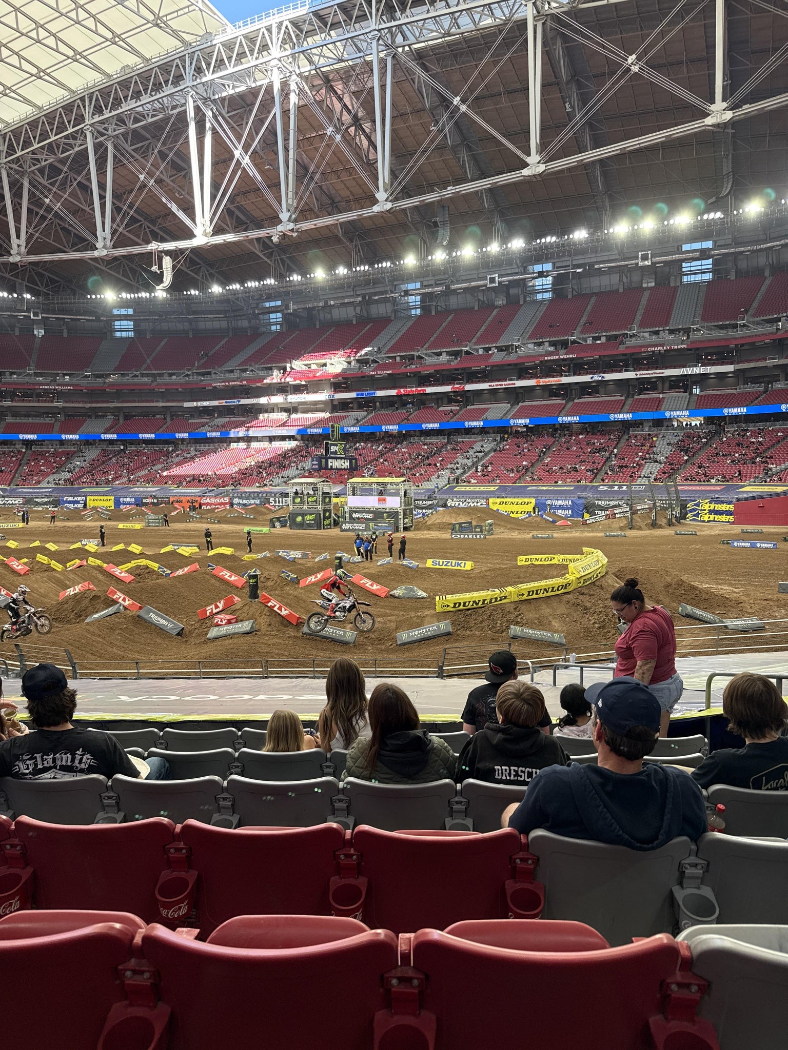 Real Fan View taken from Section 103 at State Farm Stadium by Rocio G