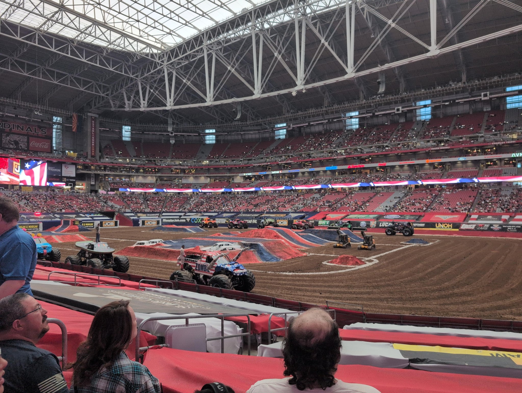 Real Fan View taken from Section 103 at State Farm Stadium by Chad D
