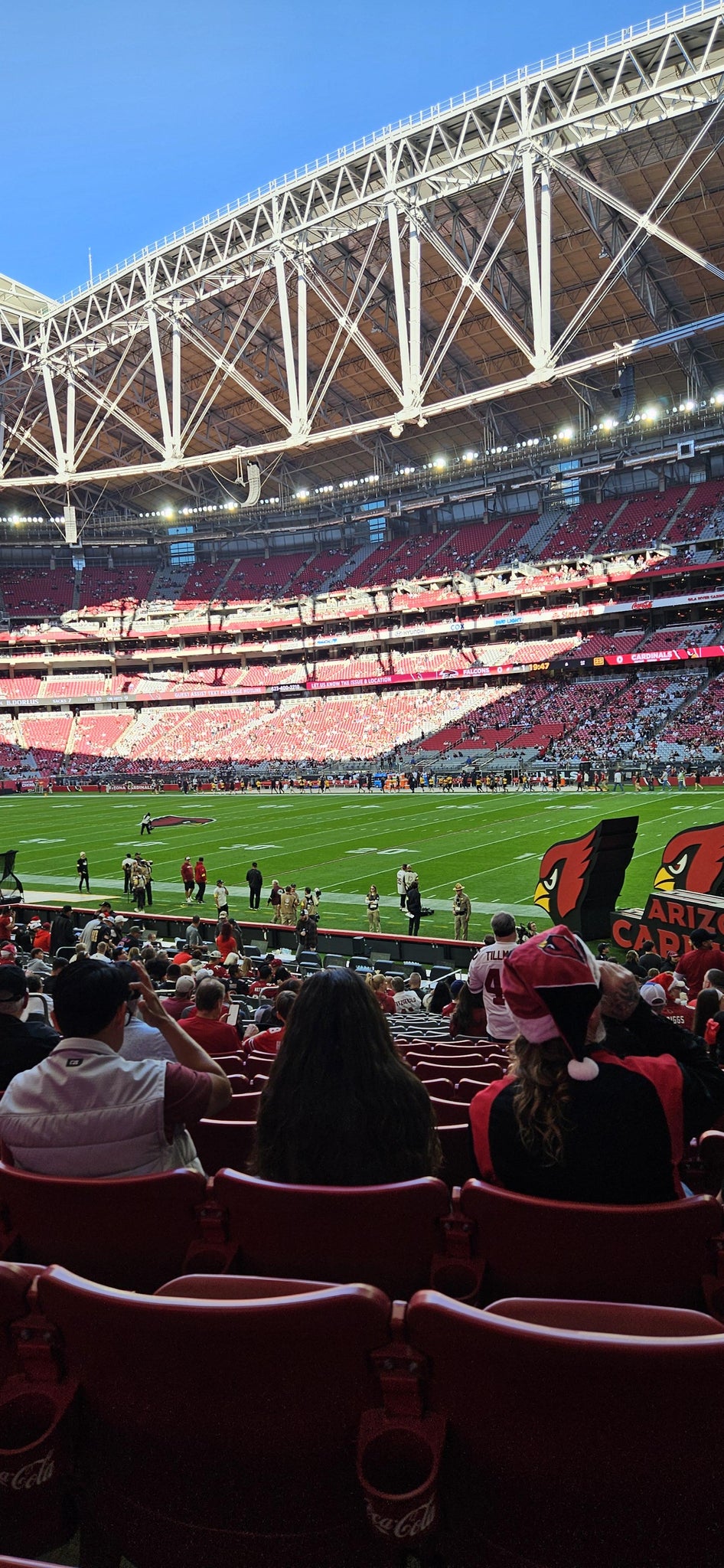 Real Fan View taken from Section 103 at State Farm Stadium by Christine M