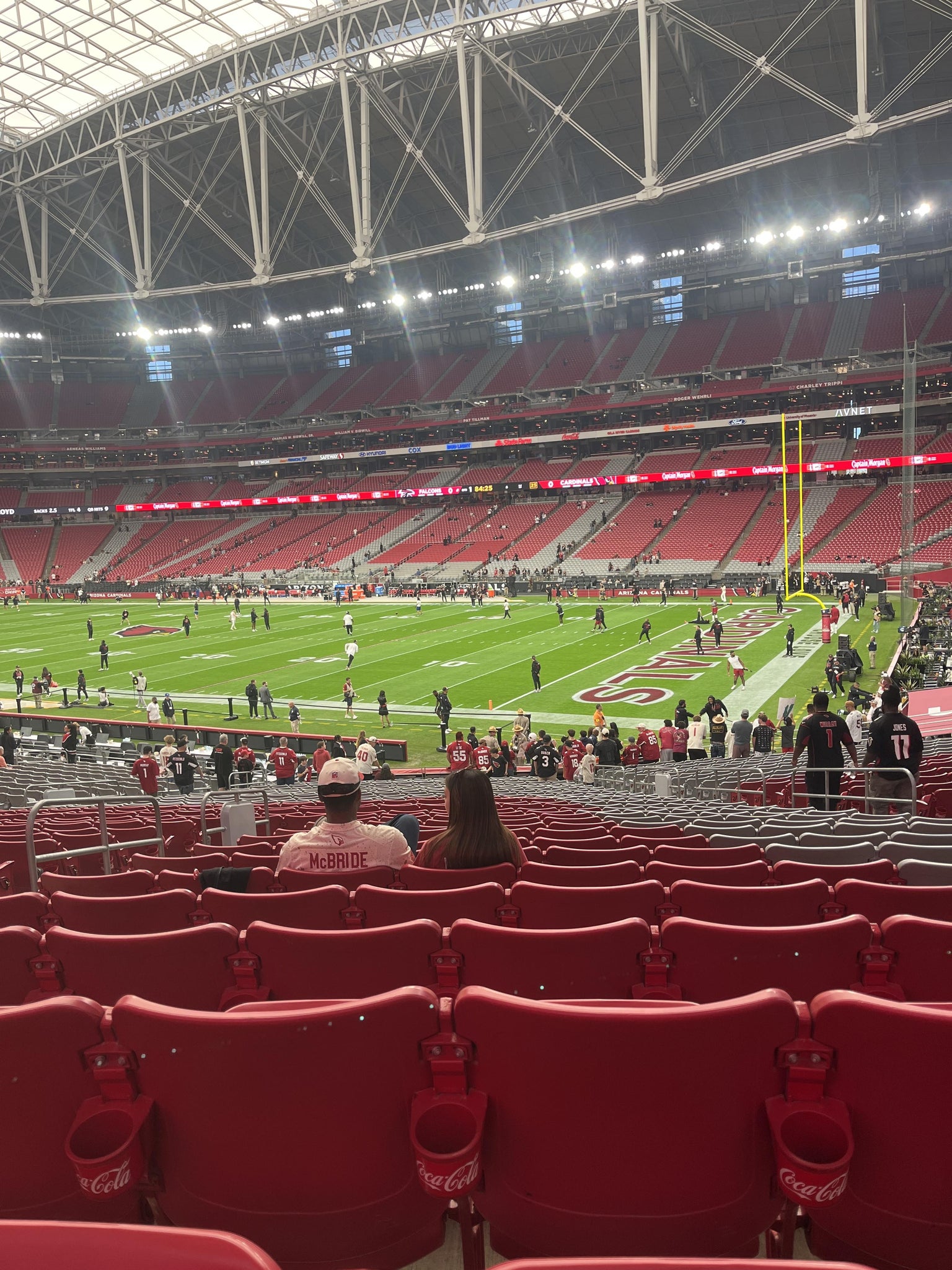 Real Fan View taken from Section 103 at State Farm Stadium by Jason R