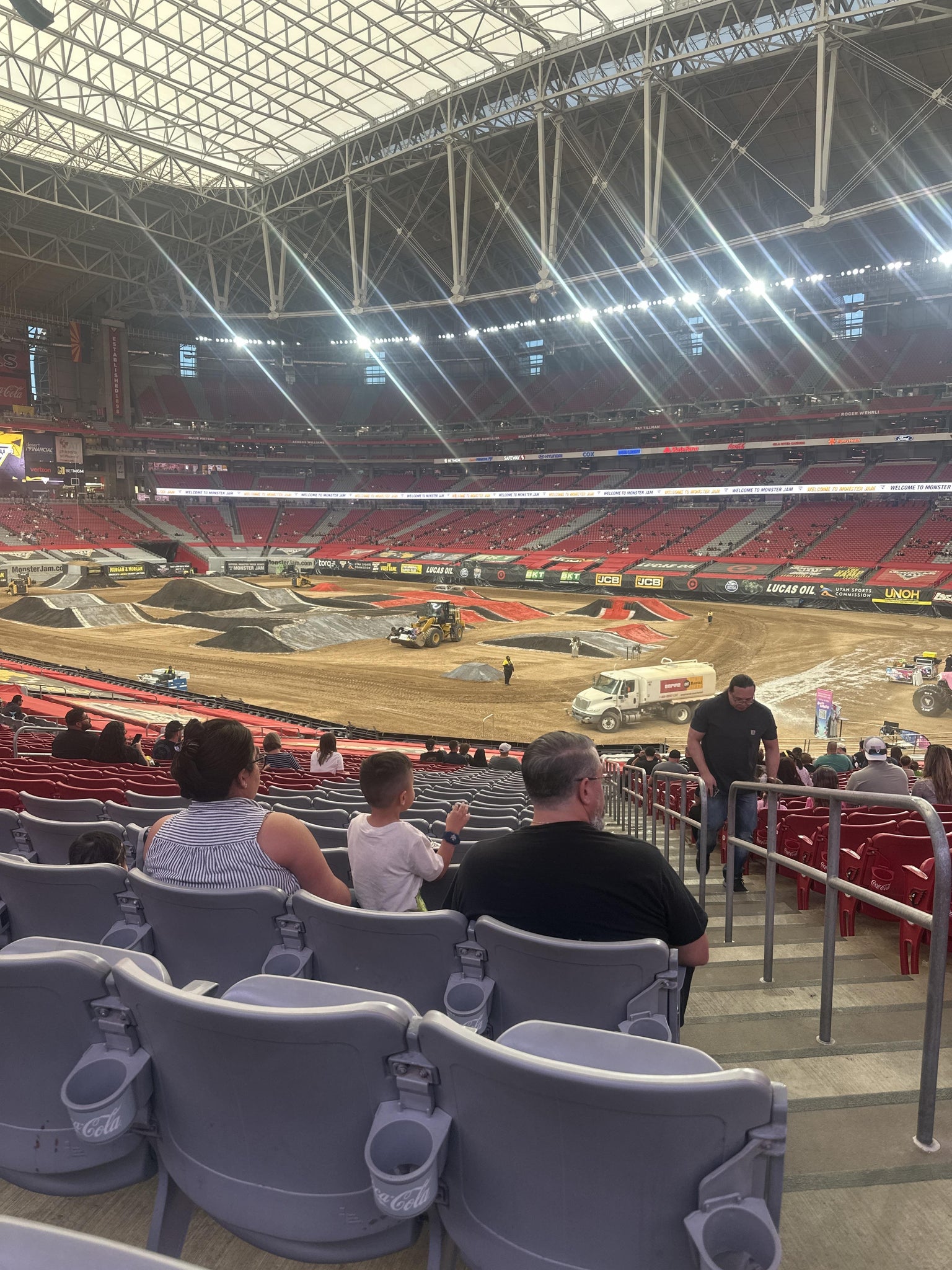 Real Fan View taken from Section 103 at State Farm Stadium by Tyler D