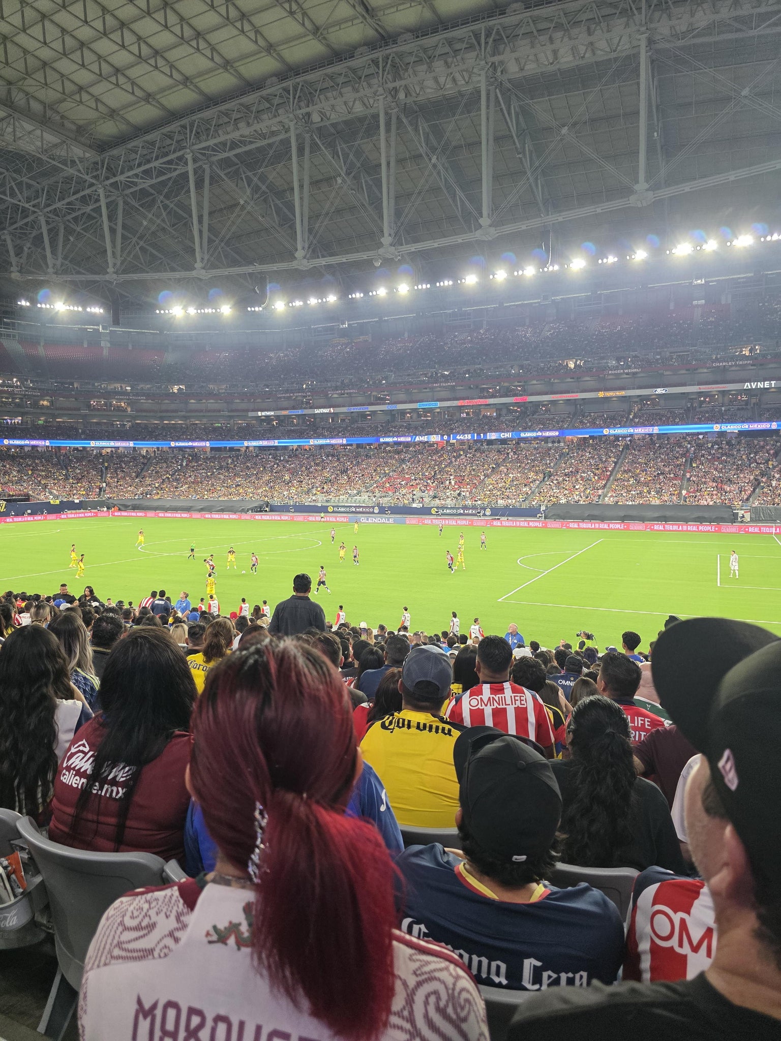 Real Fan View taken from Section 104 at State Farm Stadium by Erick S