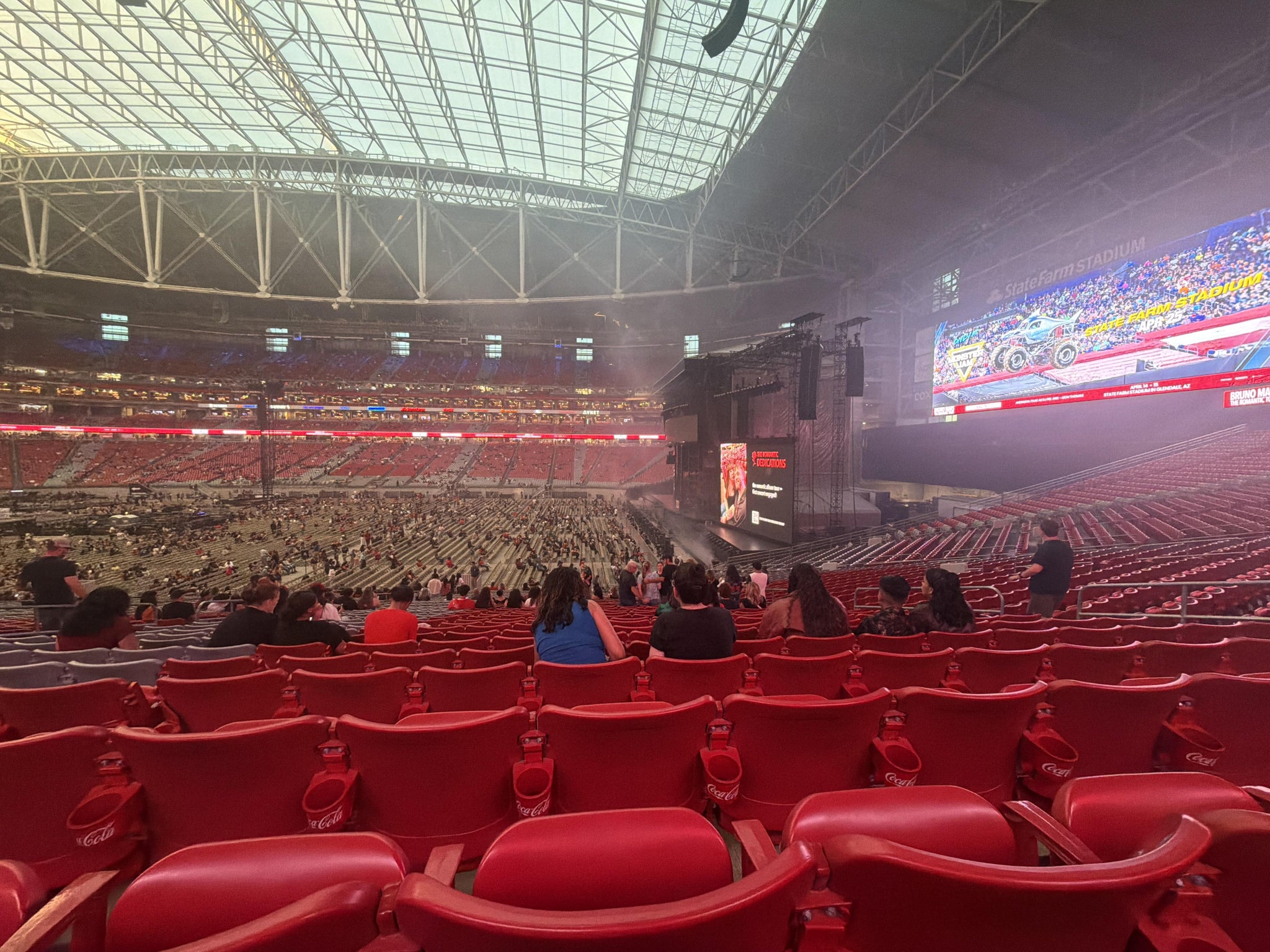Real Fan View taken from Section 104 at State Farm Stadium by David N