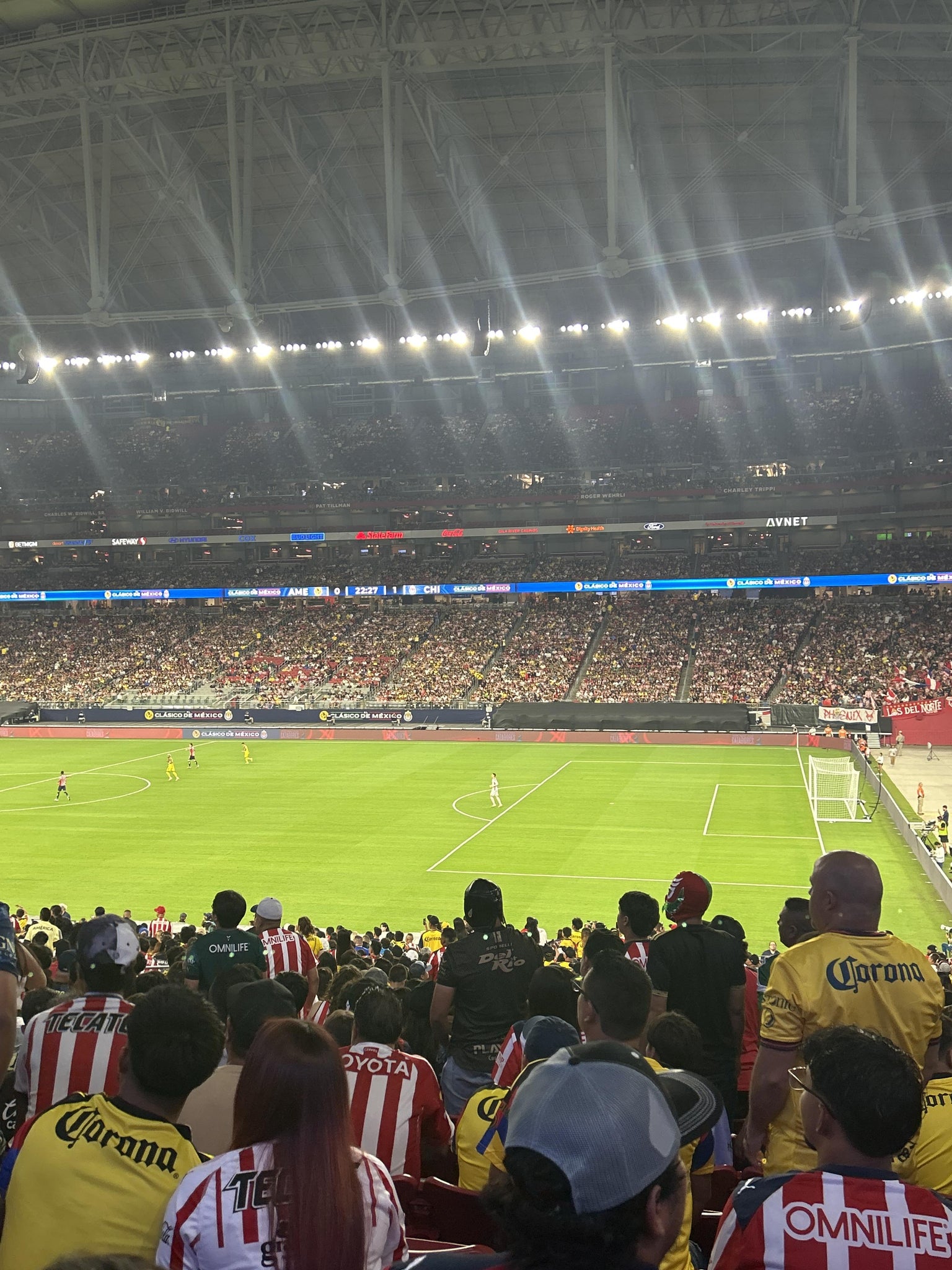 Real Fan View taken from Section 104 at State Farm Stadium by Marisol M