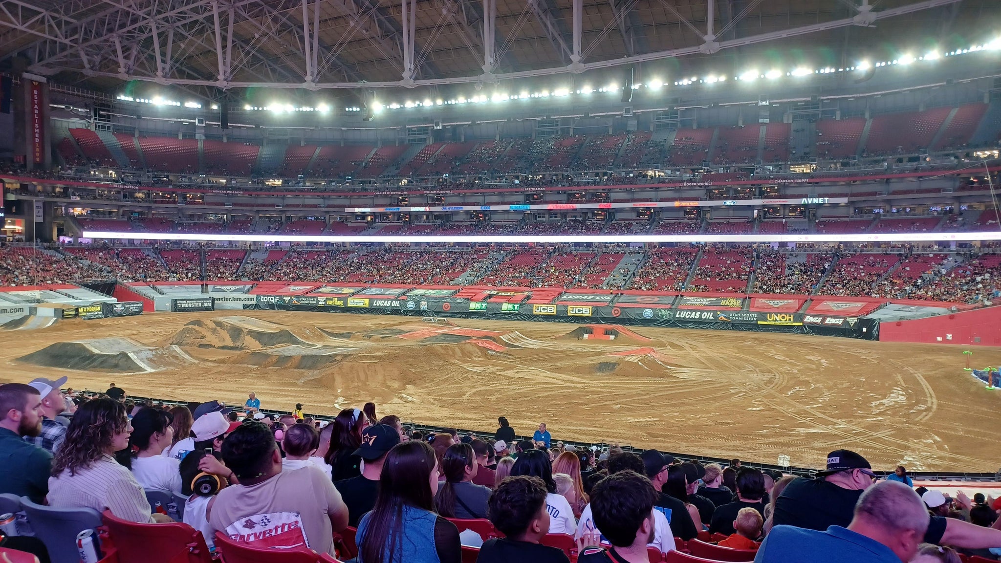 Real Fan View taken from Section 104 at State Farm Stadium by Bryan R