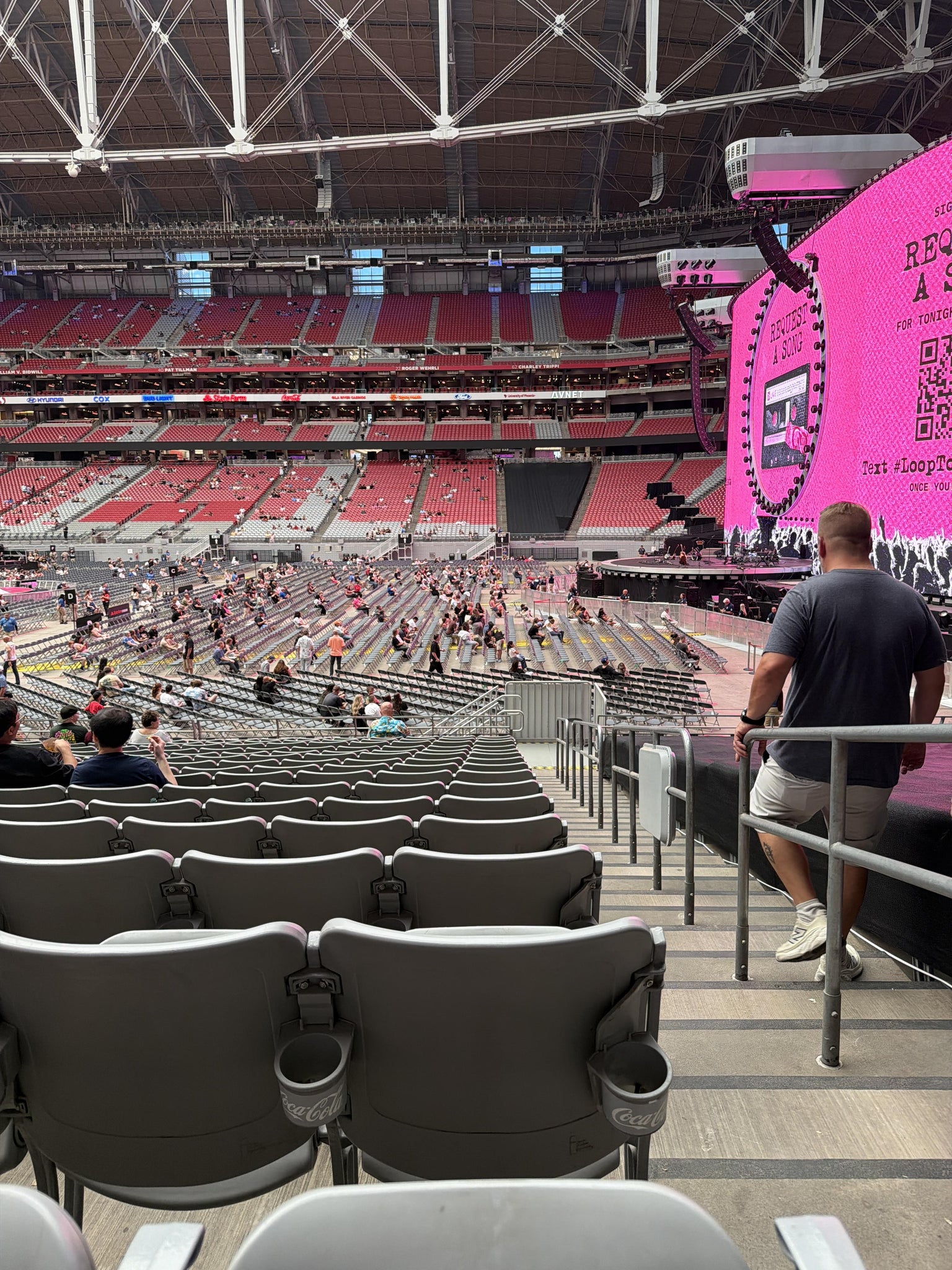 Real Fan View taken from Section 105 at State Farm Stadium by Marshanna S