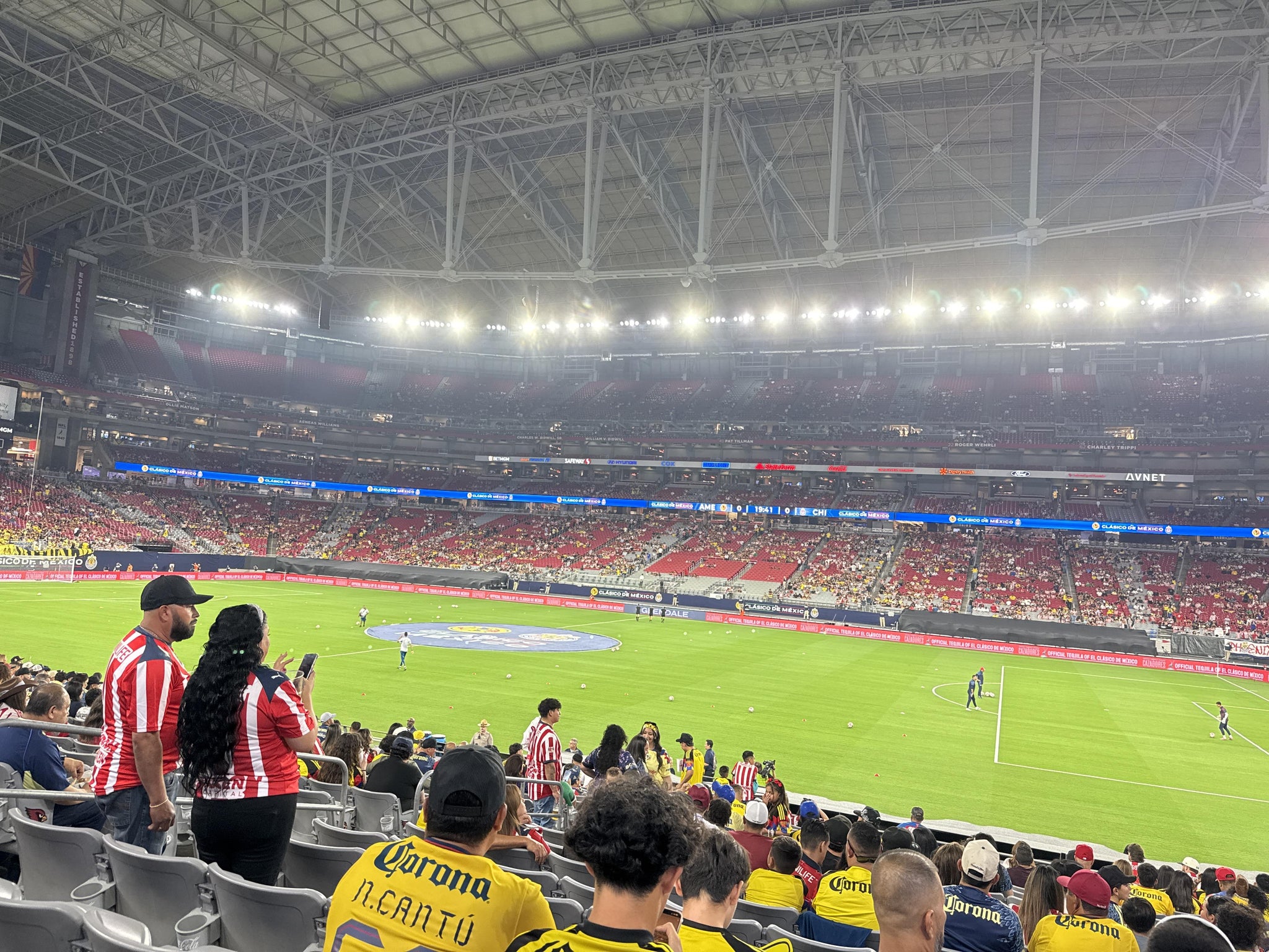 Real Fan View taken from Section 105 at State Farm Stadium by Juan M