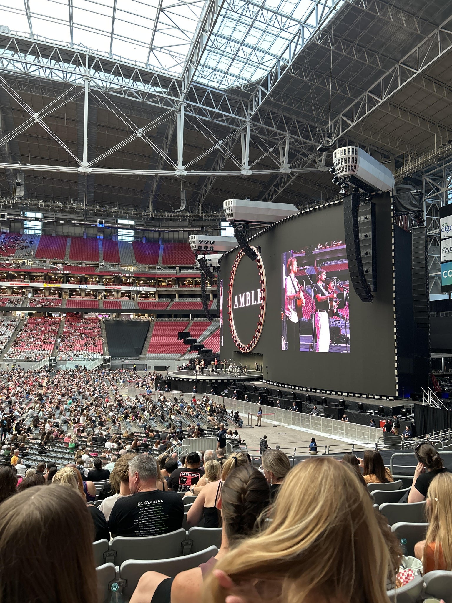 Real Fan View taken from Section 105 at State Farm Stadium by Diana G