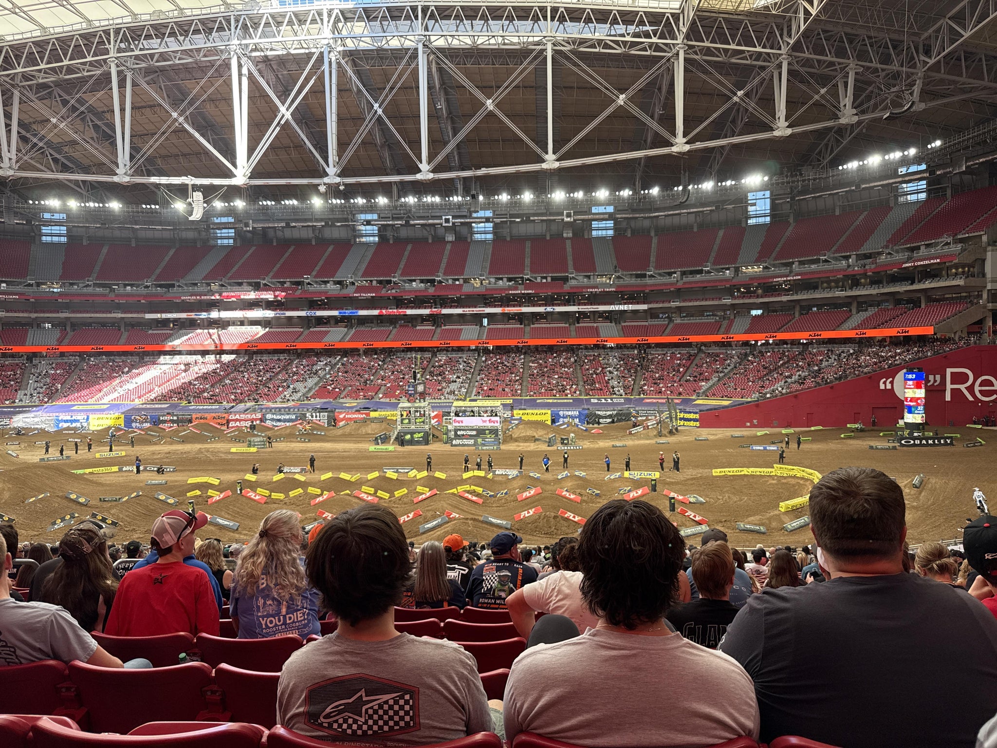 Real Fan View taken from Section 105 at State Farm Stadium by Maitlyn W