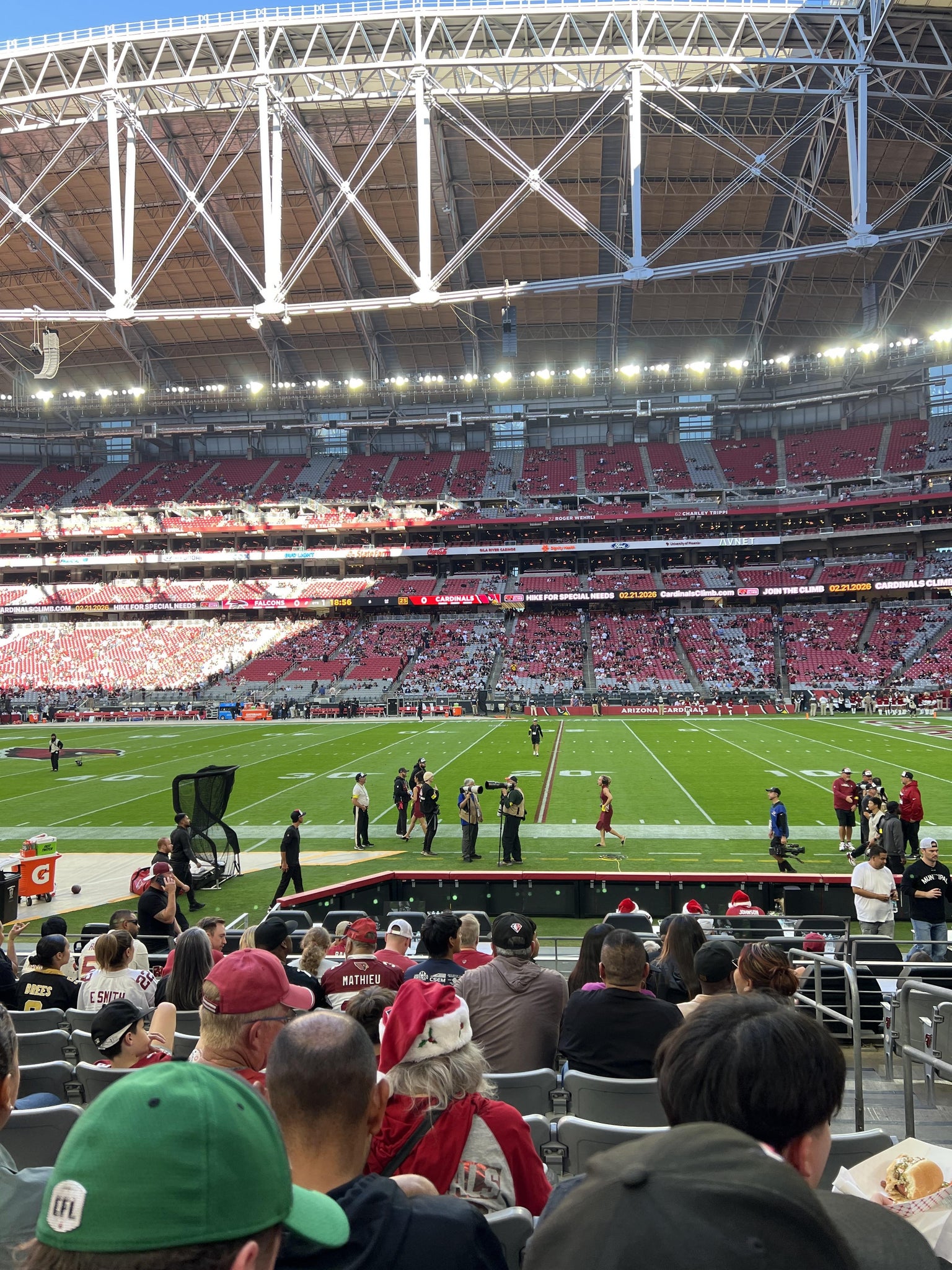 Real Fan View taken from Section 106 at State Farm Stadium by Pat S