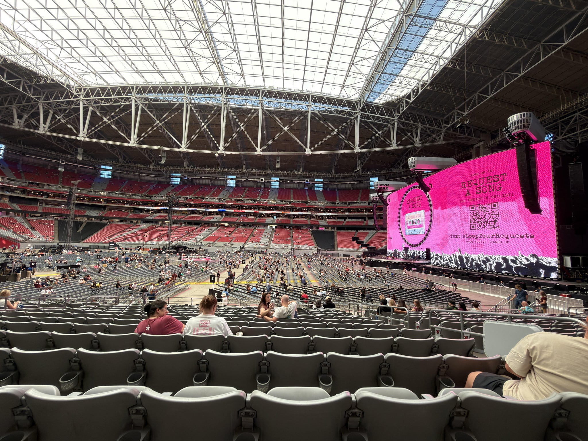 Real Fan View taken from Section 107 at State Farm Stadium by Anonymous User