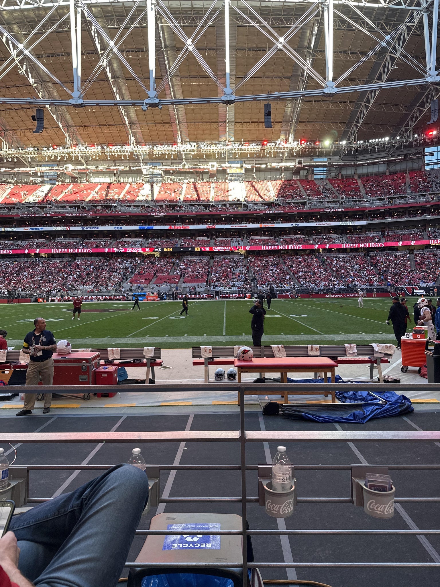 Real Fan View taken from Section 107 at State Farm Stadium by Sucheta S