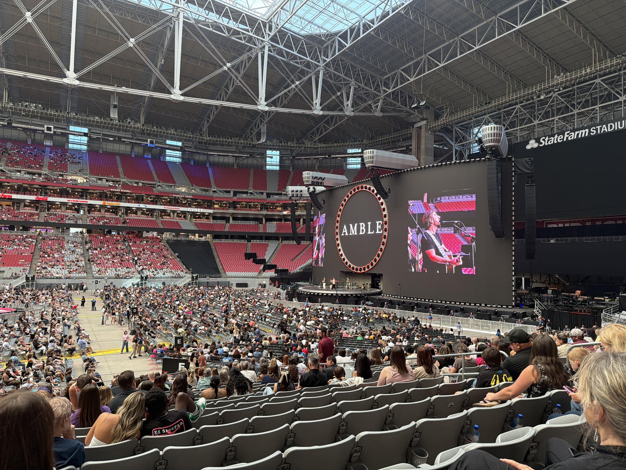 Real Fan View taken from Section 107 at State Farm Stadium by Jessica G