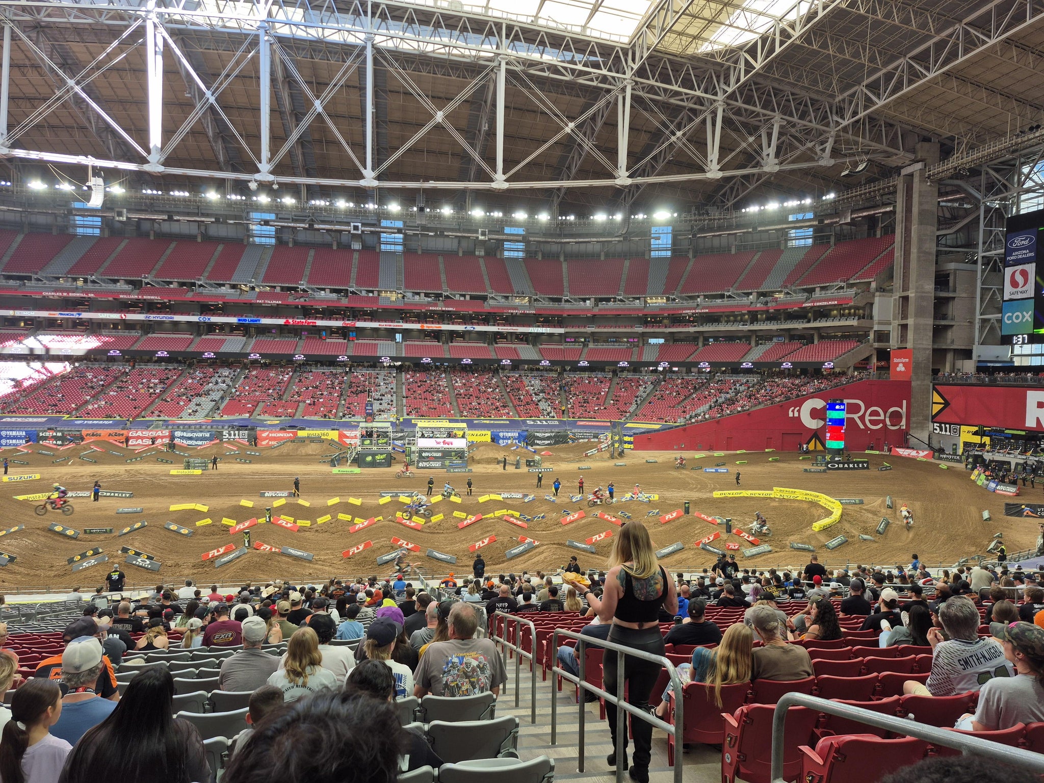 Real Fan View taken from Section 107 at State Farm Stadium by Darren D