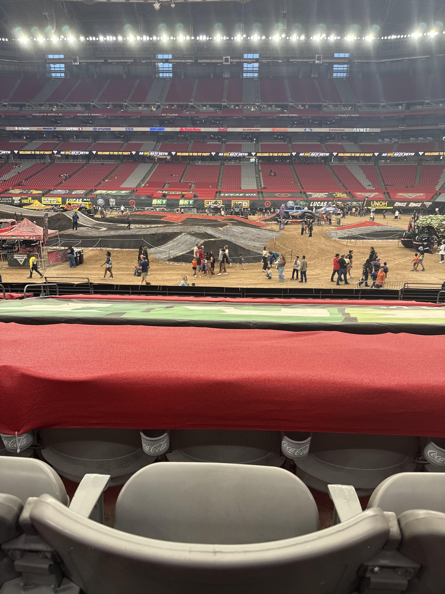 Real Fan View taken from Section 108 at State Farm Stadium by Tina F