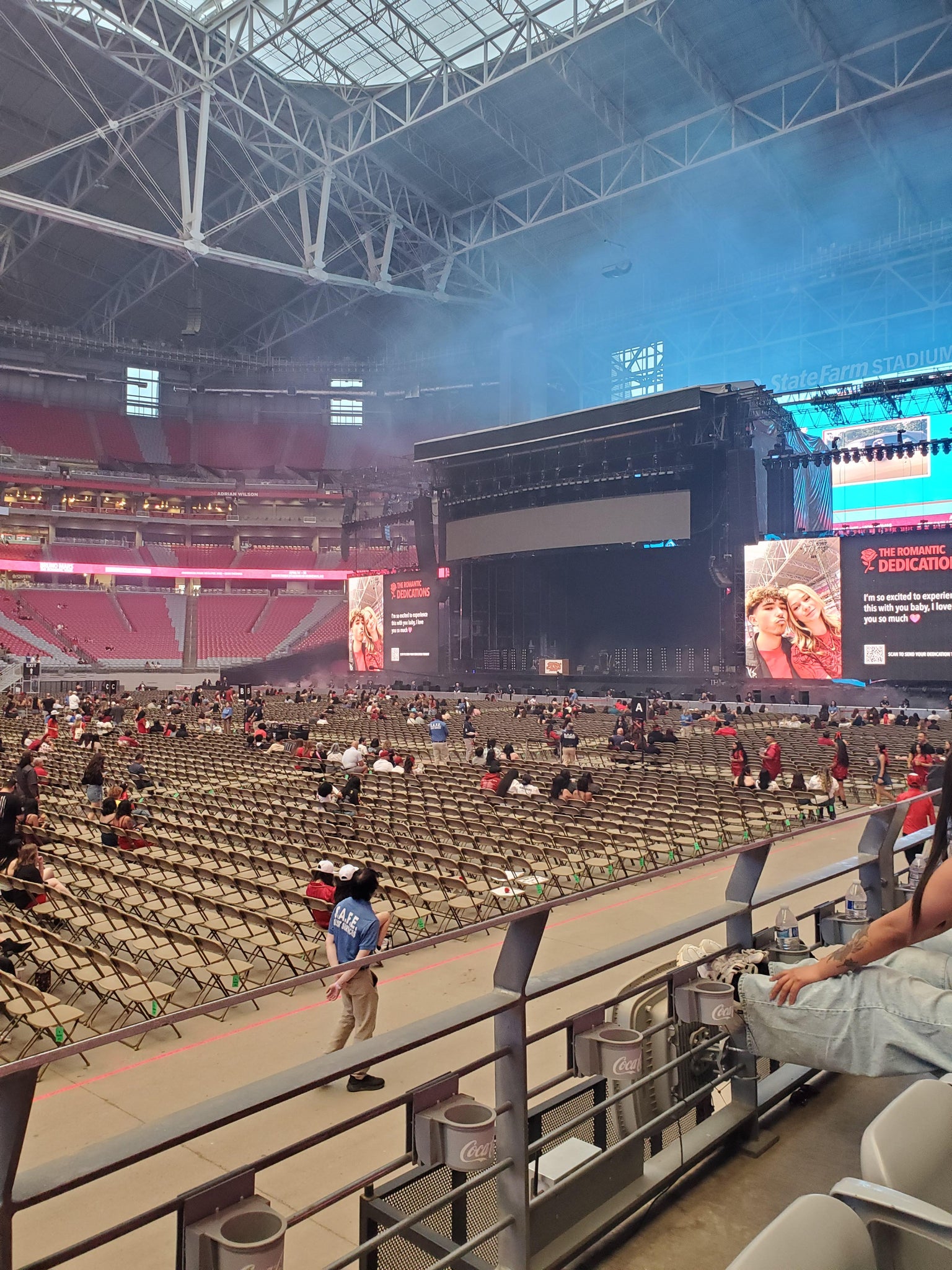 Real Fan View taken from Section 108 at State Farm Stadium by Mario a C