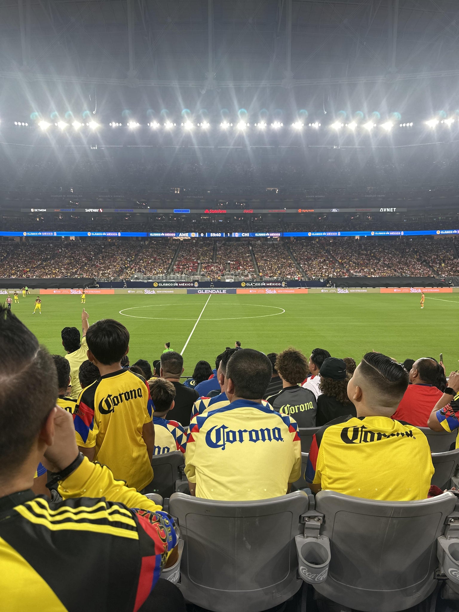 Real Fan View taken from Section 108 at State Farm Stadium by Allyson I
