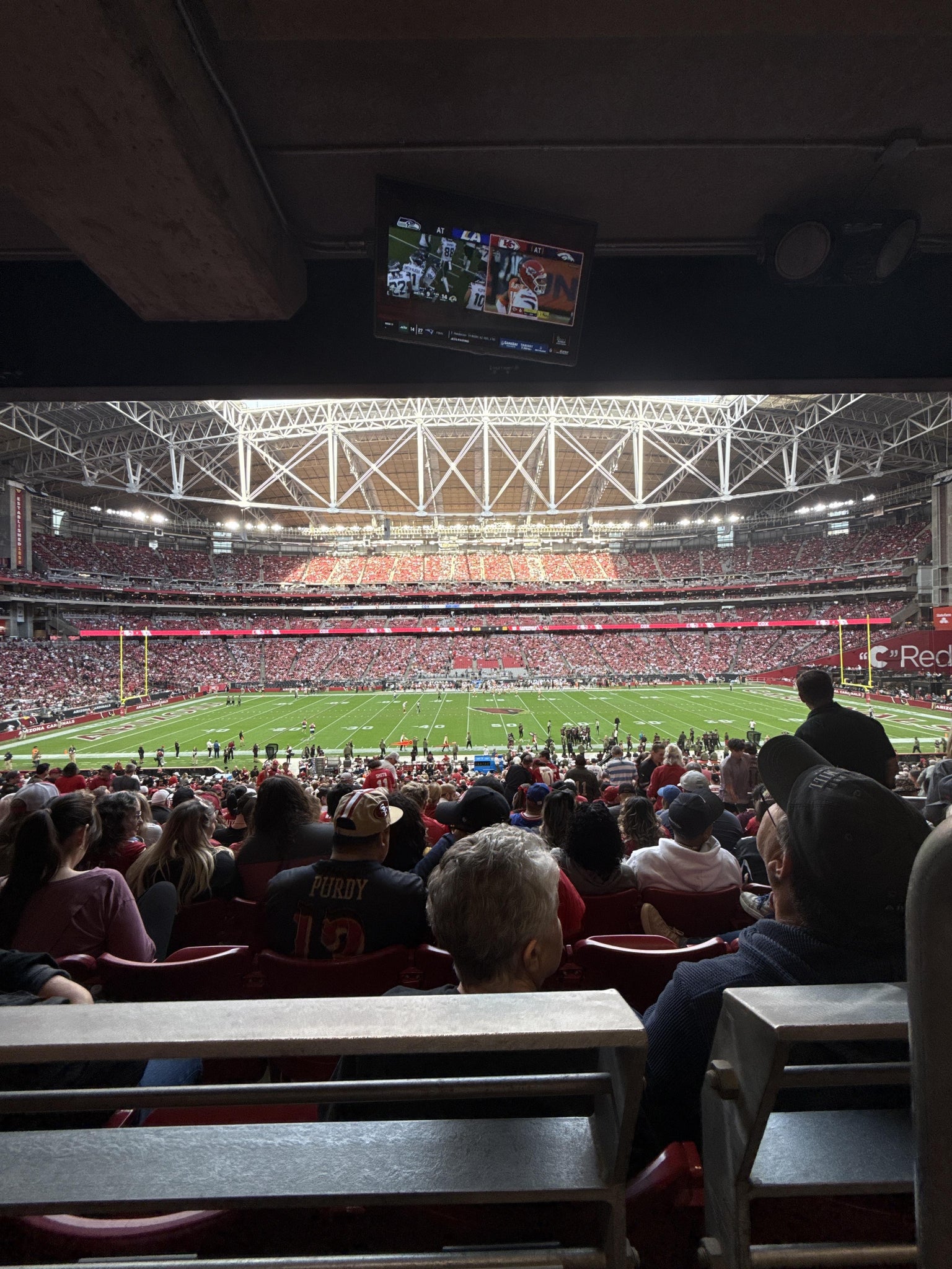 Real Fan View taken from Section 109 B at State Farm Stadium by Jaden S
