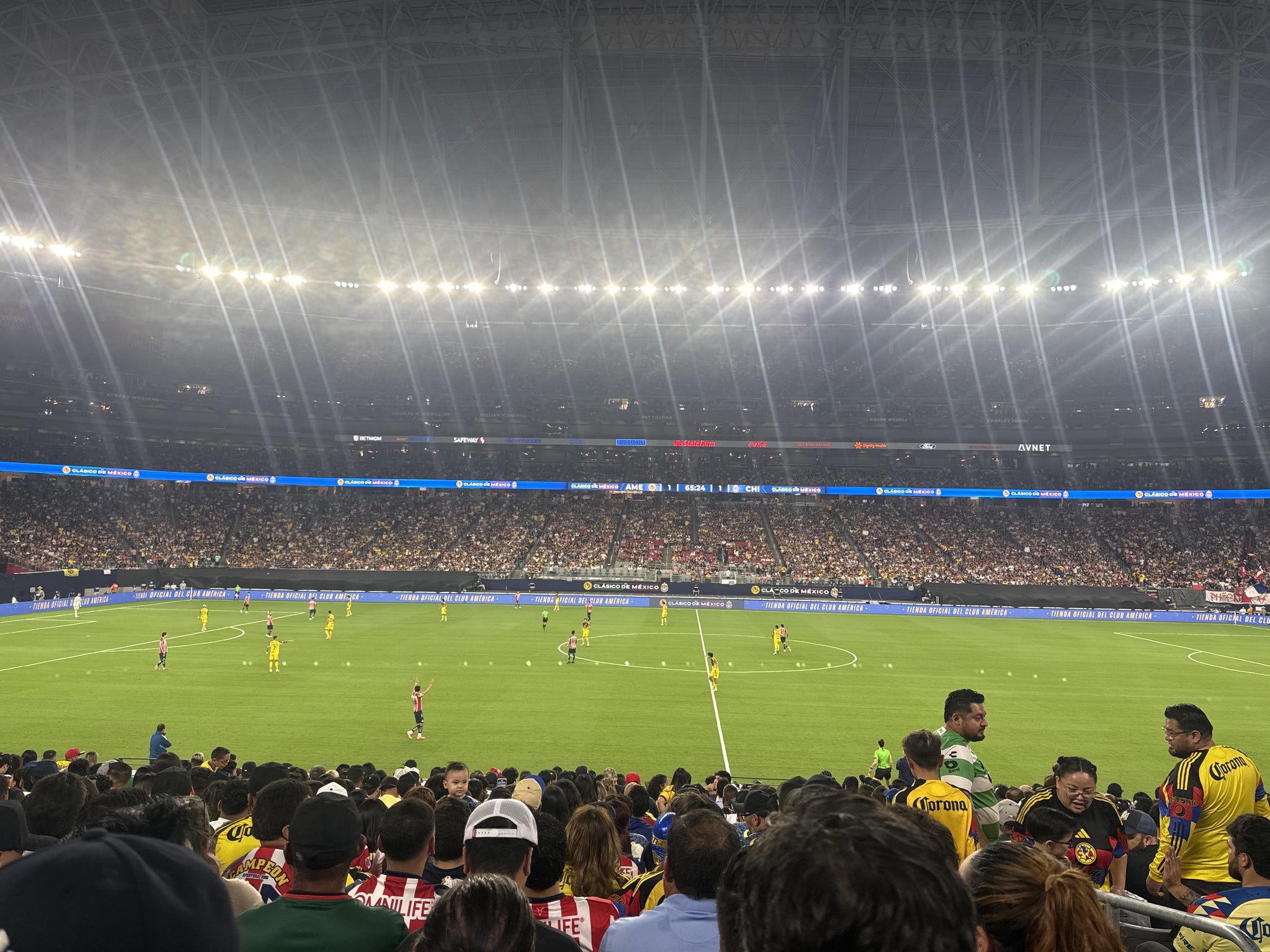 Real Fan View taken from Section 109 at State Farm Stadium by Erik S