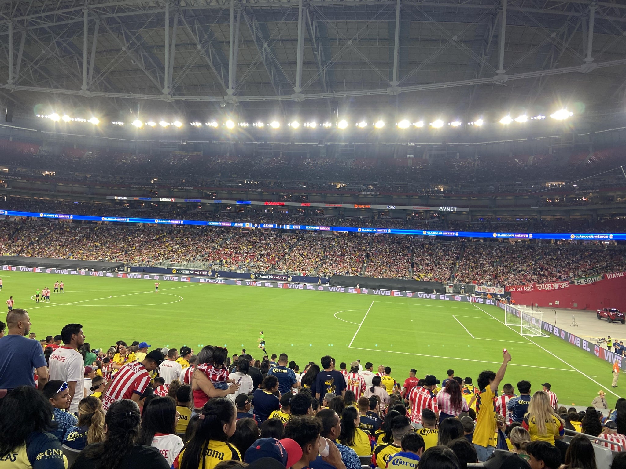 Real Fan View taken from Section 109 at State Farm Stadium by Lizette Z
