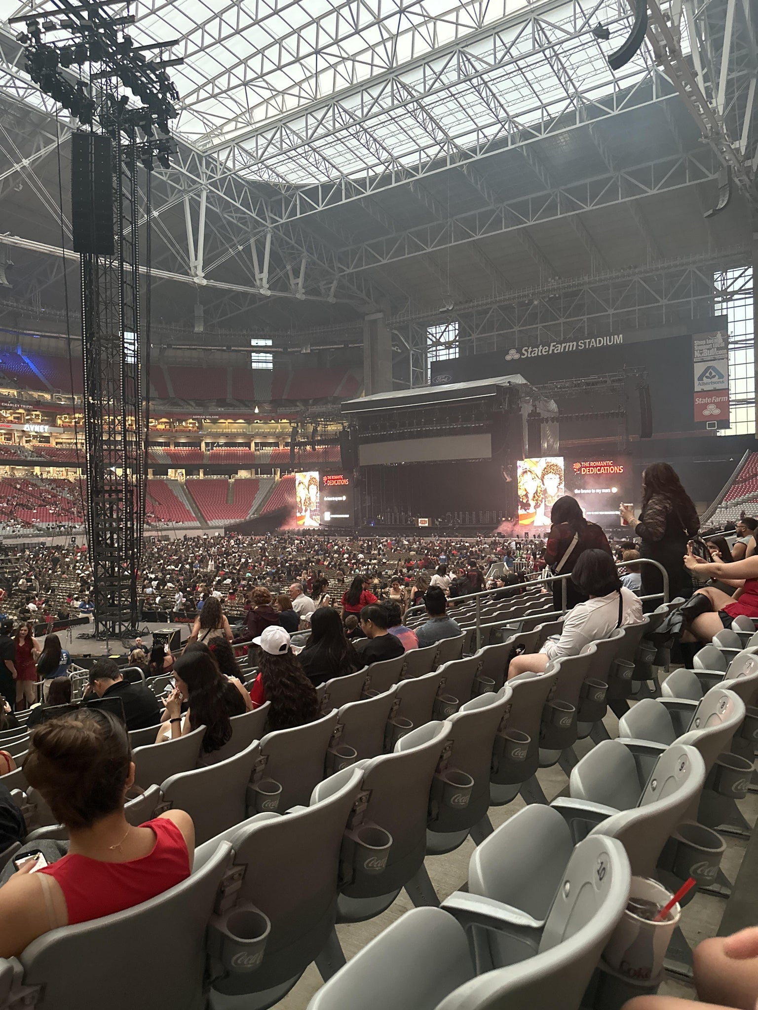 Real Fan View taken from Section 111 at State Farm Stadium by Monica R