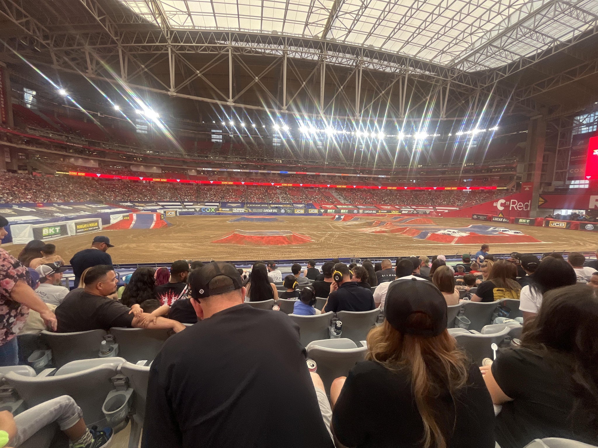 Real Fan View taken from Section 111 at State Farm Stadium by Sahya J