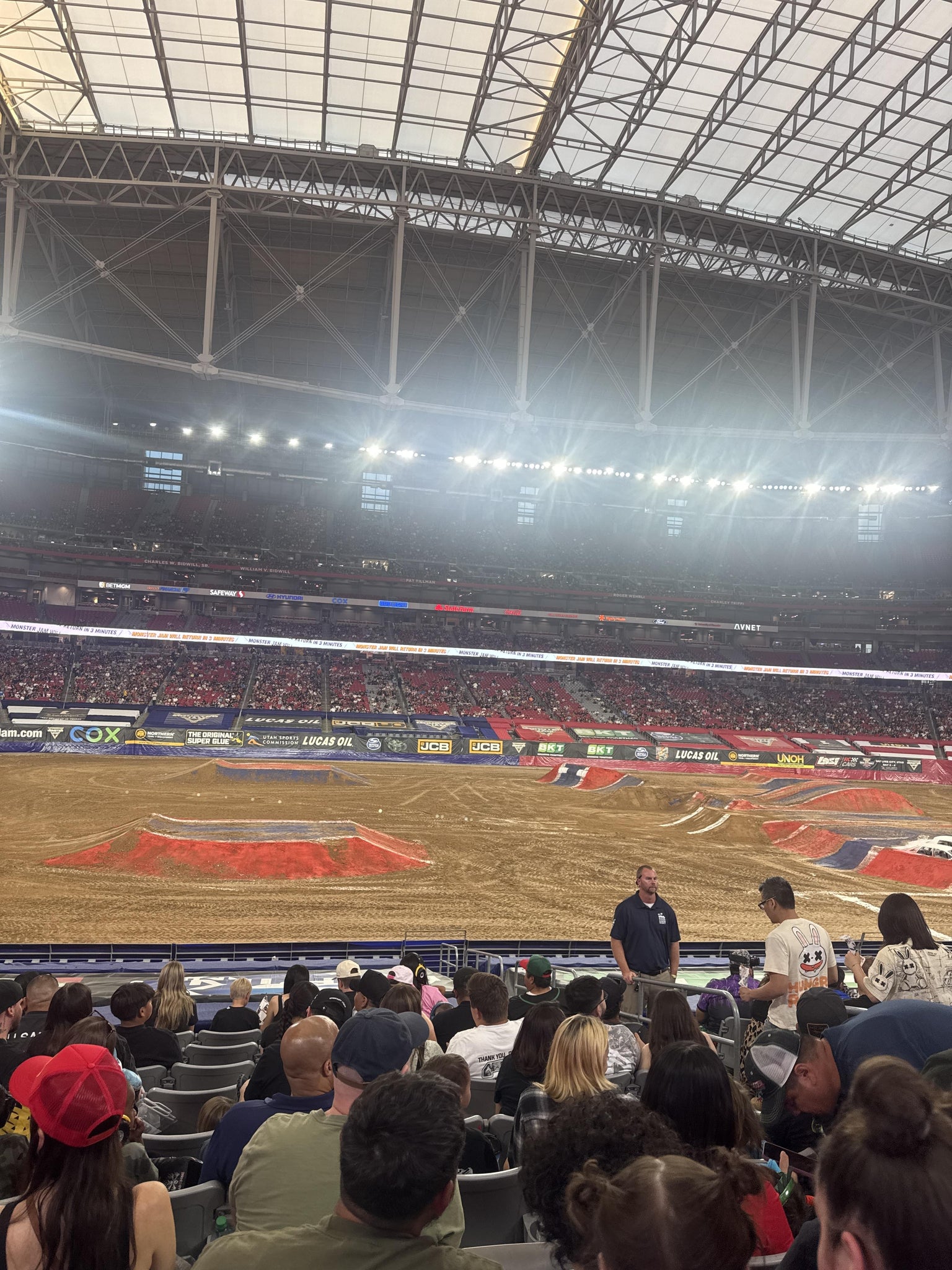 Real Fan View taken from Section 111 at State Farm Stadium by Karla R