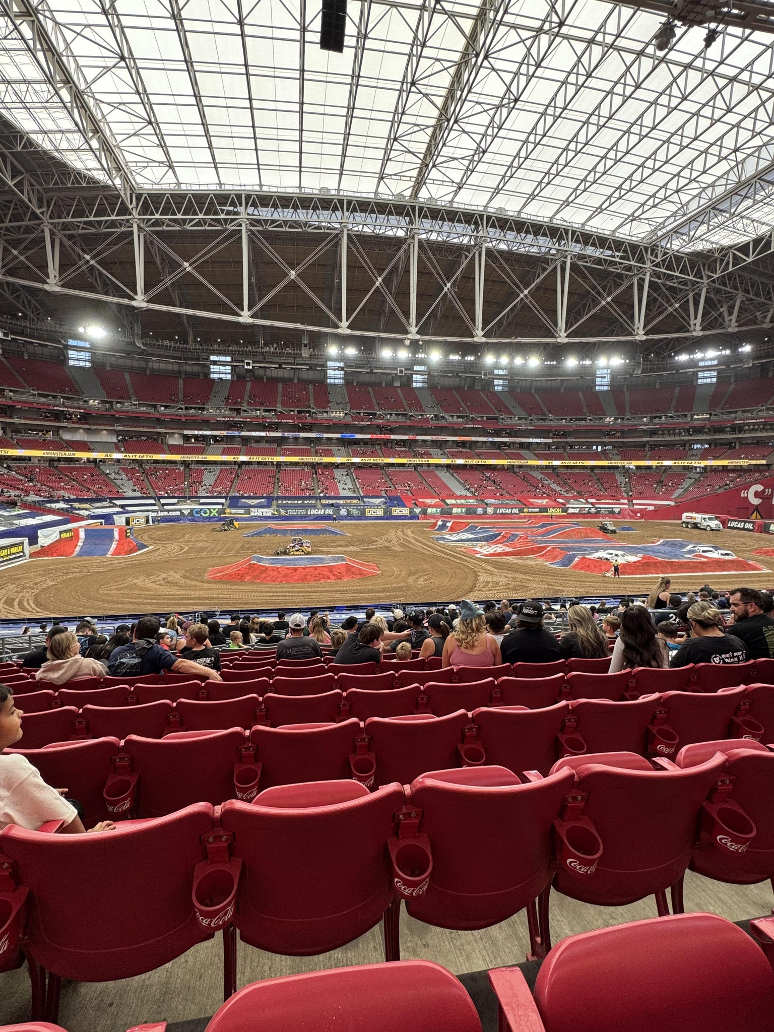 Real Fan View taken from Section 111 at State Farm Stadium by Jennifer M