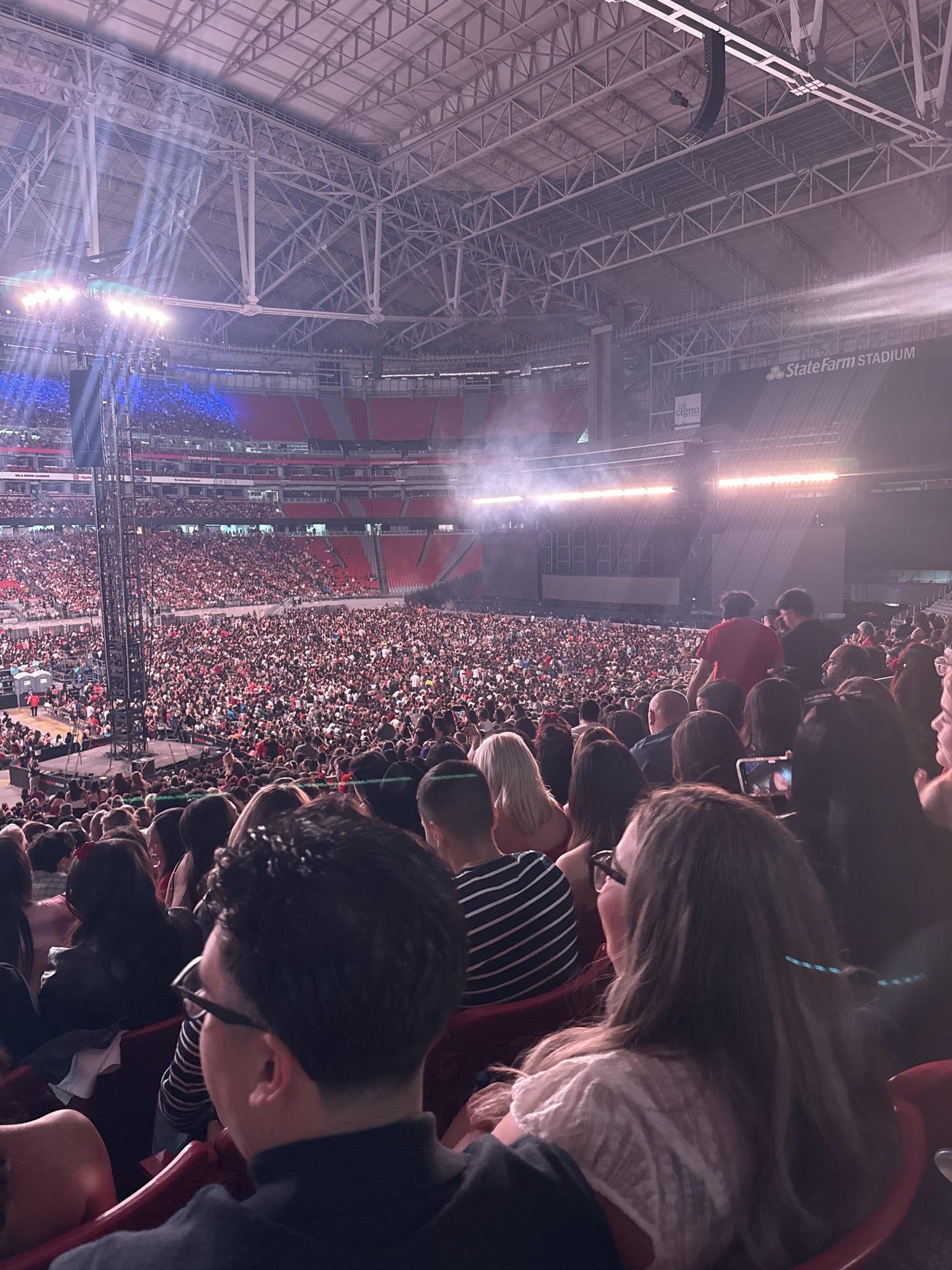 Real Fan View taken from Section 111 at State Farm Stadium by Lucia C
