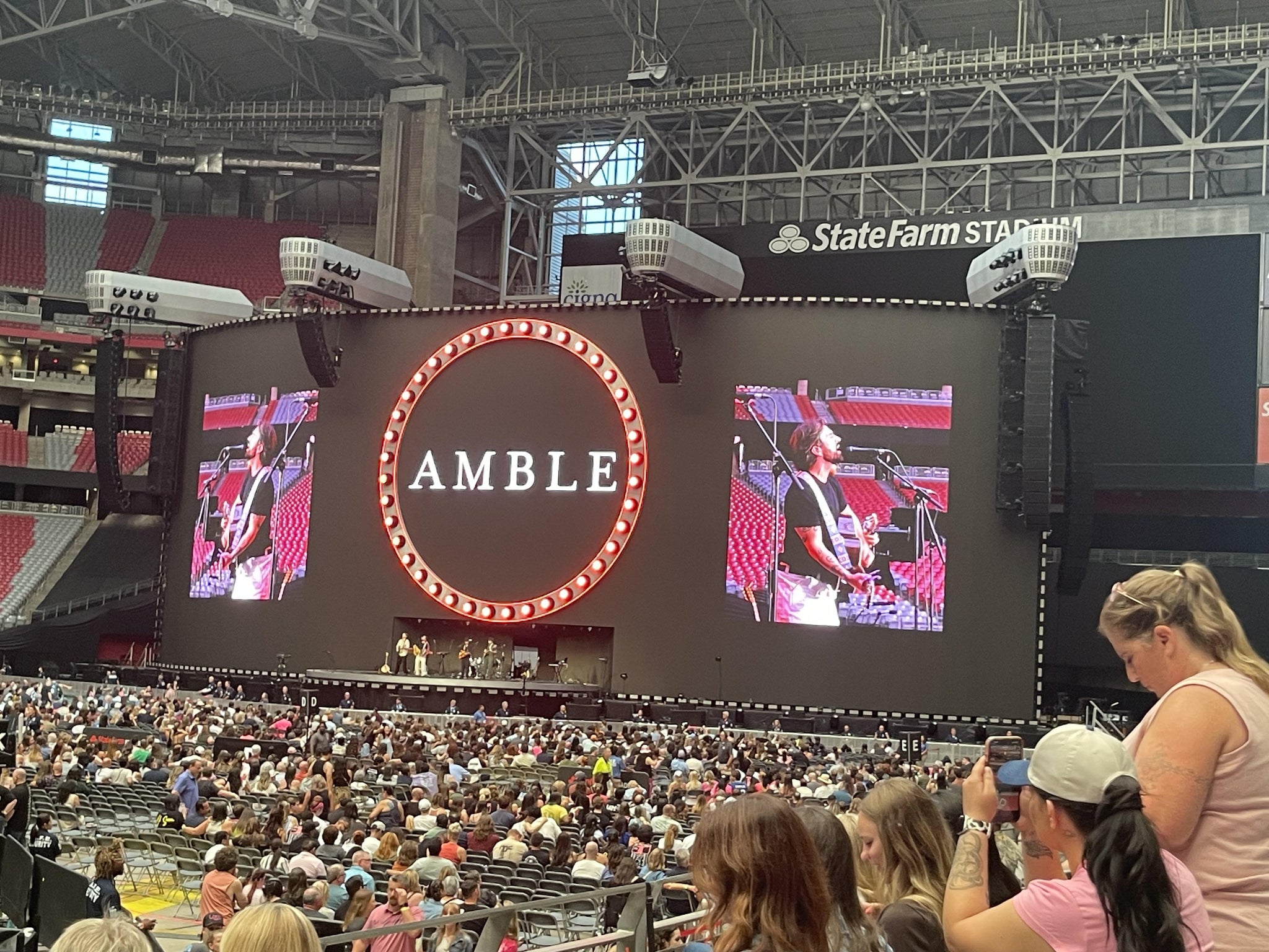 Real Fan View taken from Section 111 at State Farm Stadium by Pamela B