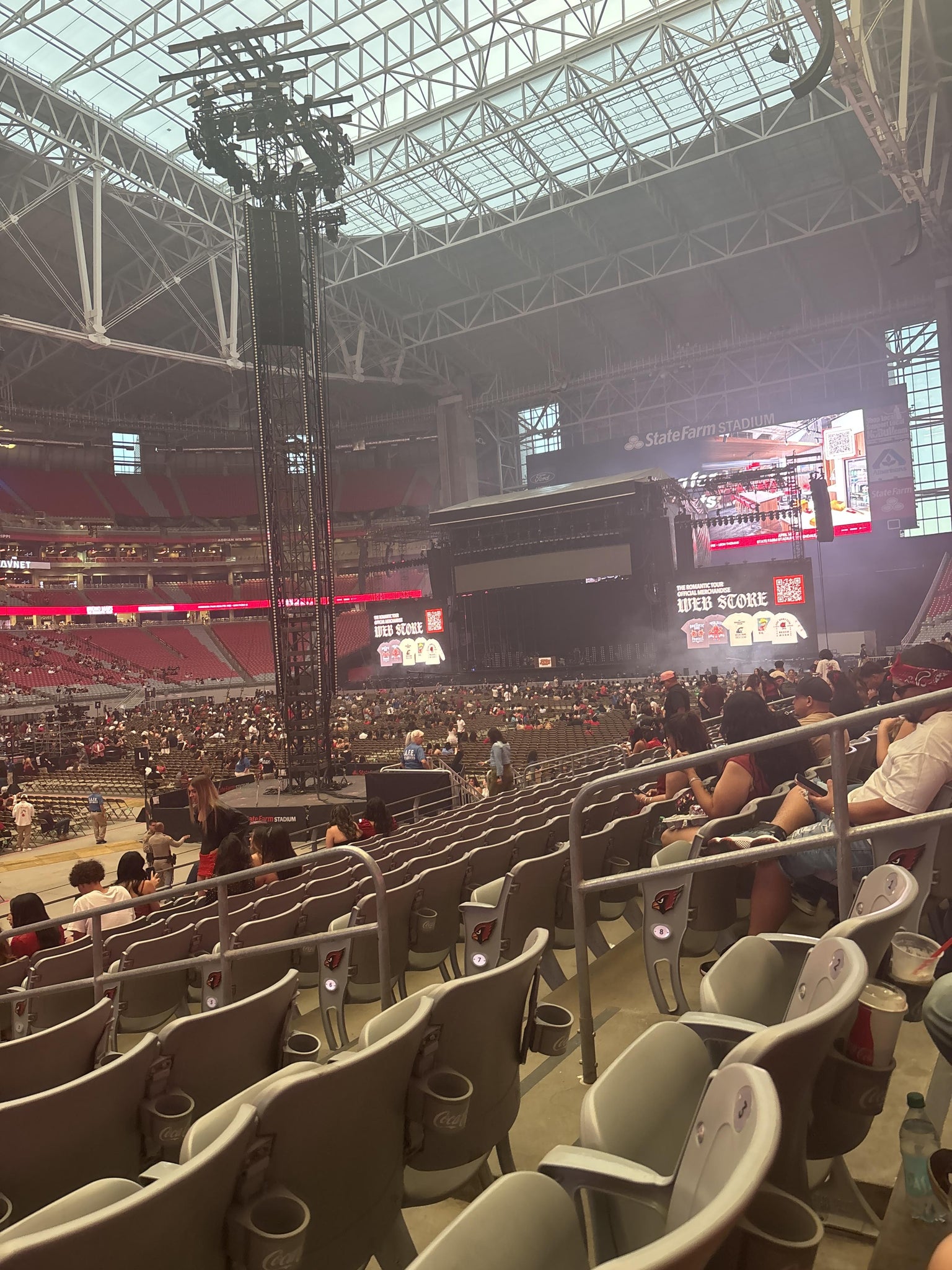 Real Fan View taken from Section 112 at State Farm Stadium by Fernando M