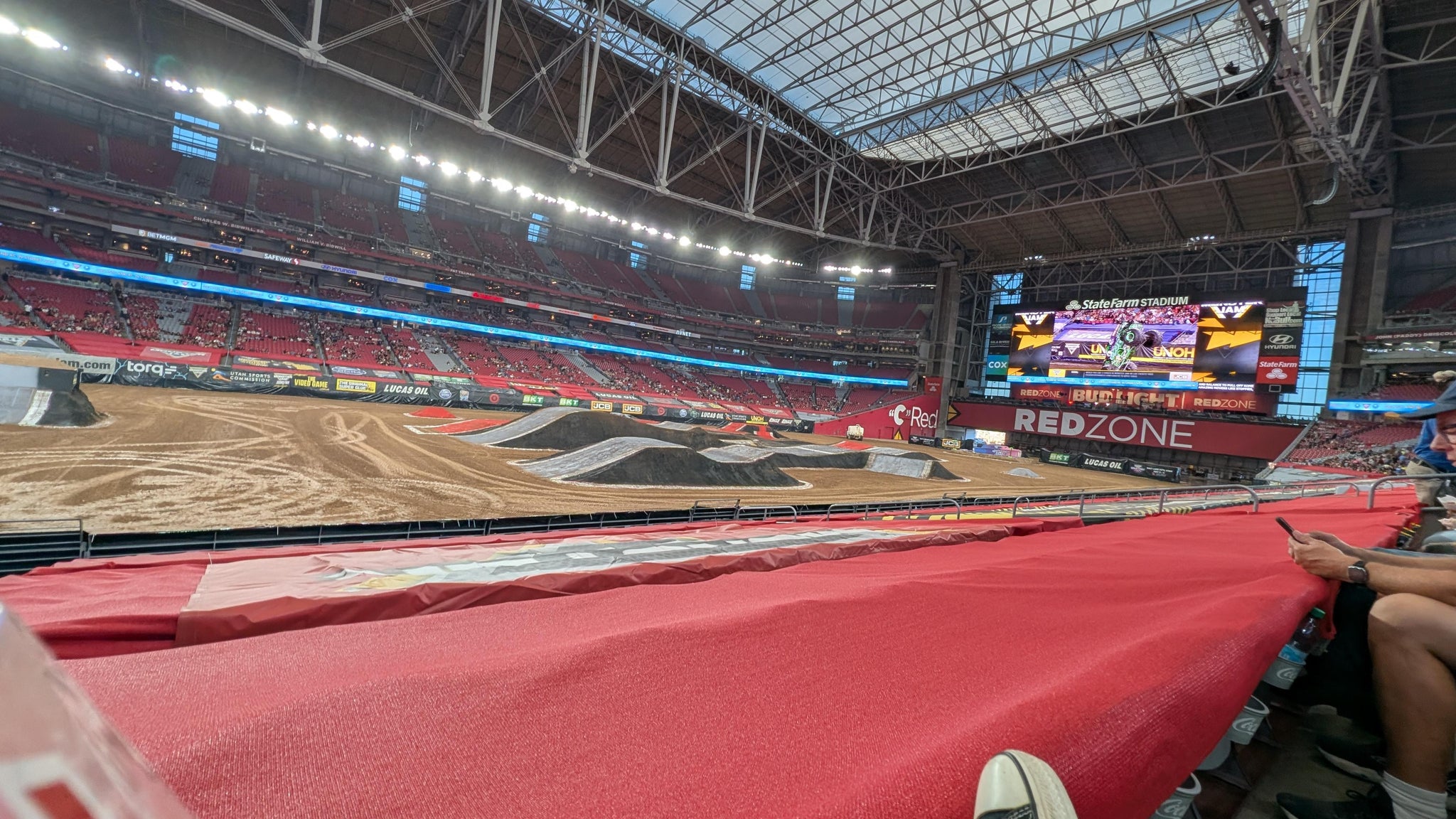 Real Fan View taken from Section 112 at State Farm Stadium by Daniel D