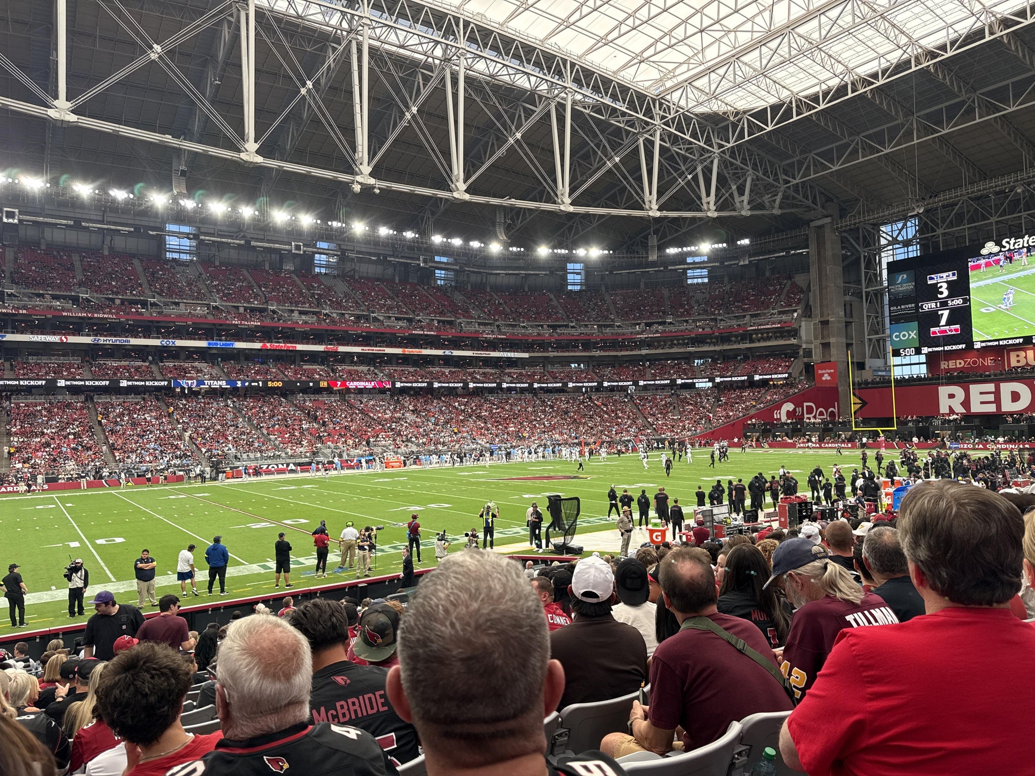 Real Fan View taken from Section 112 at State Farm Stadium by Coletta S