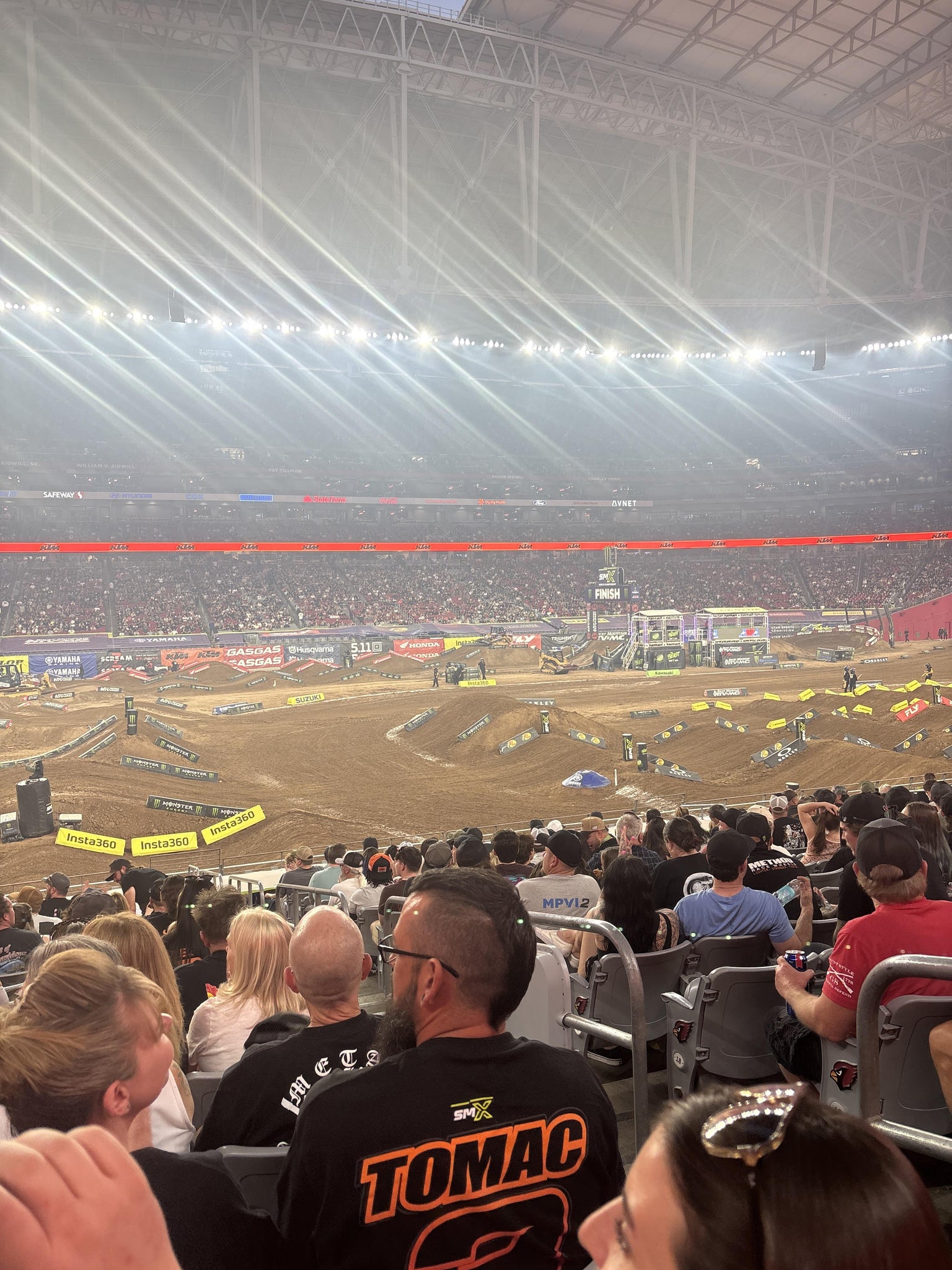 Real Fan View taken from Section 112 at State Farm Stadium by Nolan C