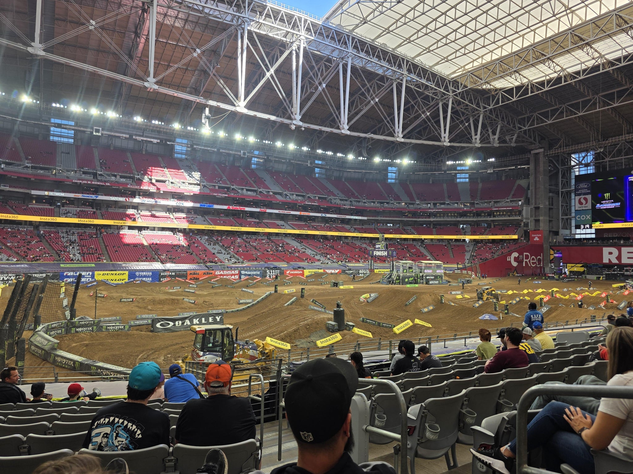 Real Fan View taken from Section 113 at State Farm Stadium by Randy T