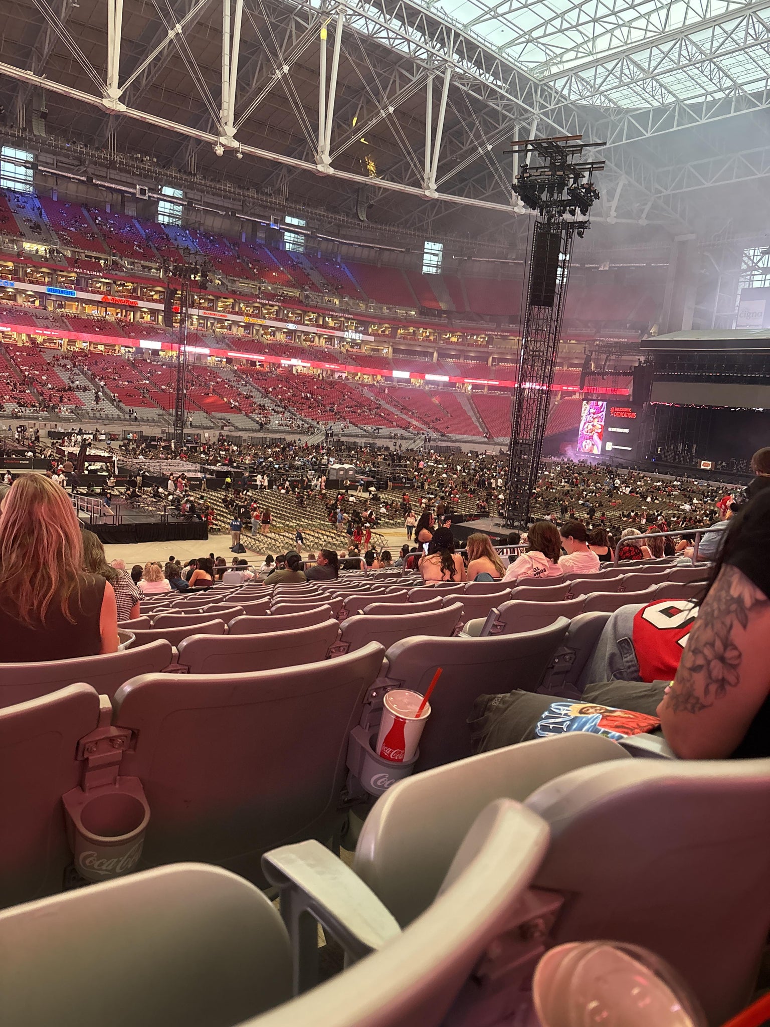 Real Fan View taken from Section 113 at State Farm Stadium by Trudy E