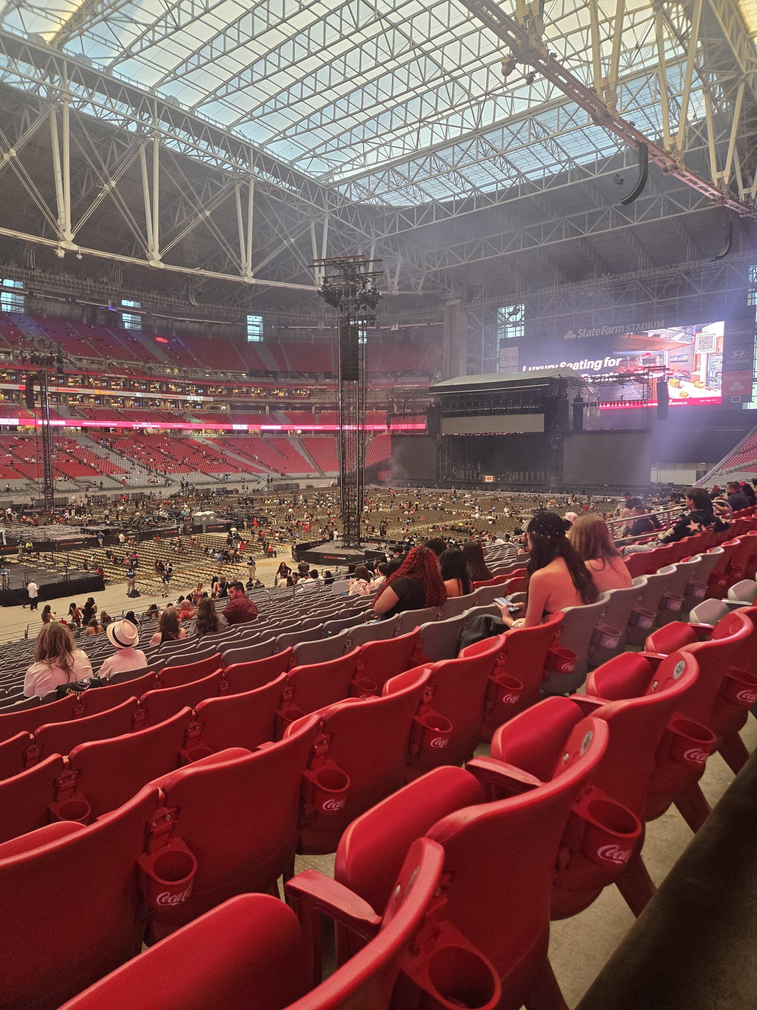 Real Fan View taken from Section 113 at State Farm Stadium by Courtney D