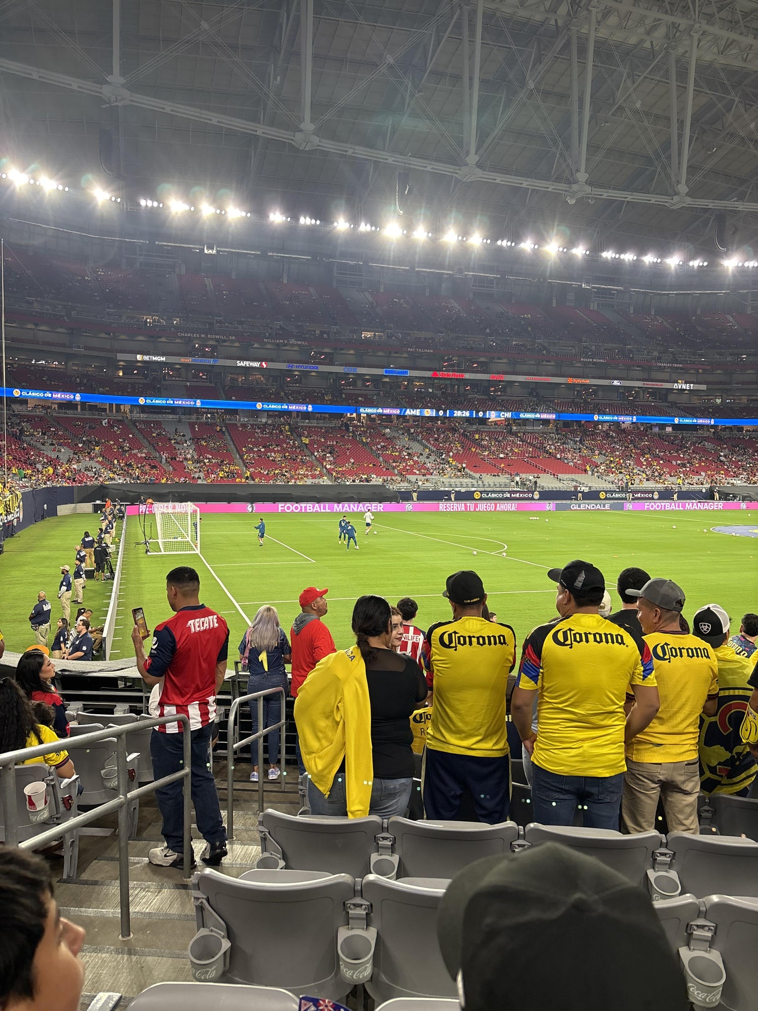 Real Fan View taken from Section 113 at State Farm Stadium by Andres R