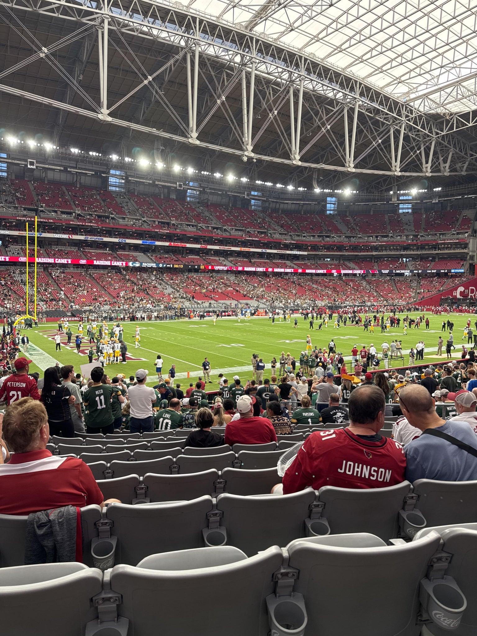 Real Fan View taken from Section 114 at State Farm Stadium by Dustin  H